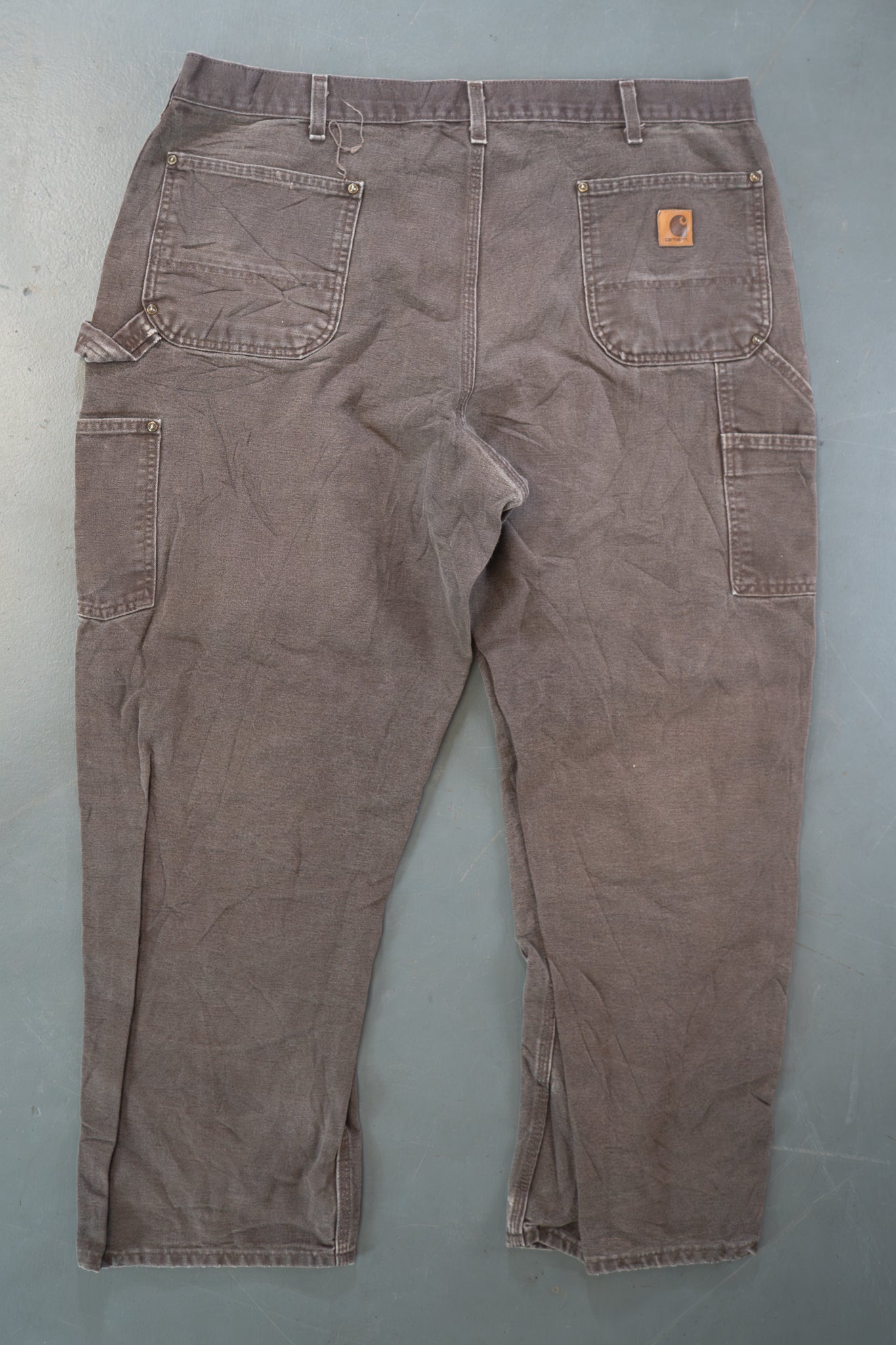 True Vintage Carhartt Carpenter Trousers - Double knee  – Brown, w39,L28 Regular (1990s)