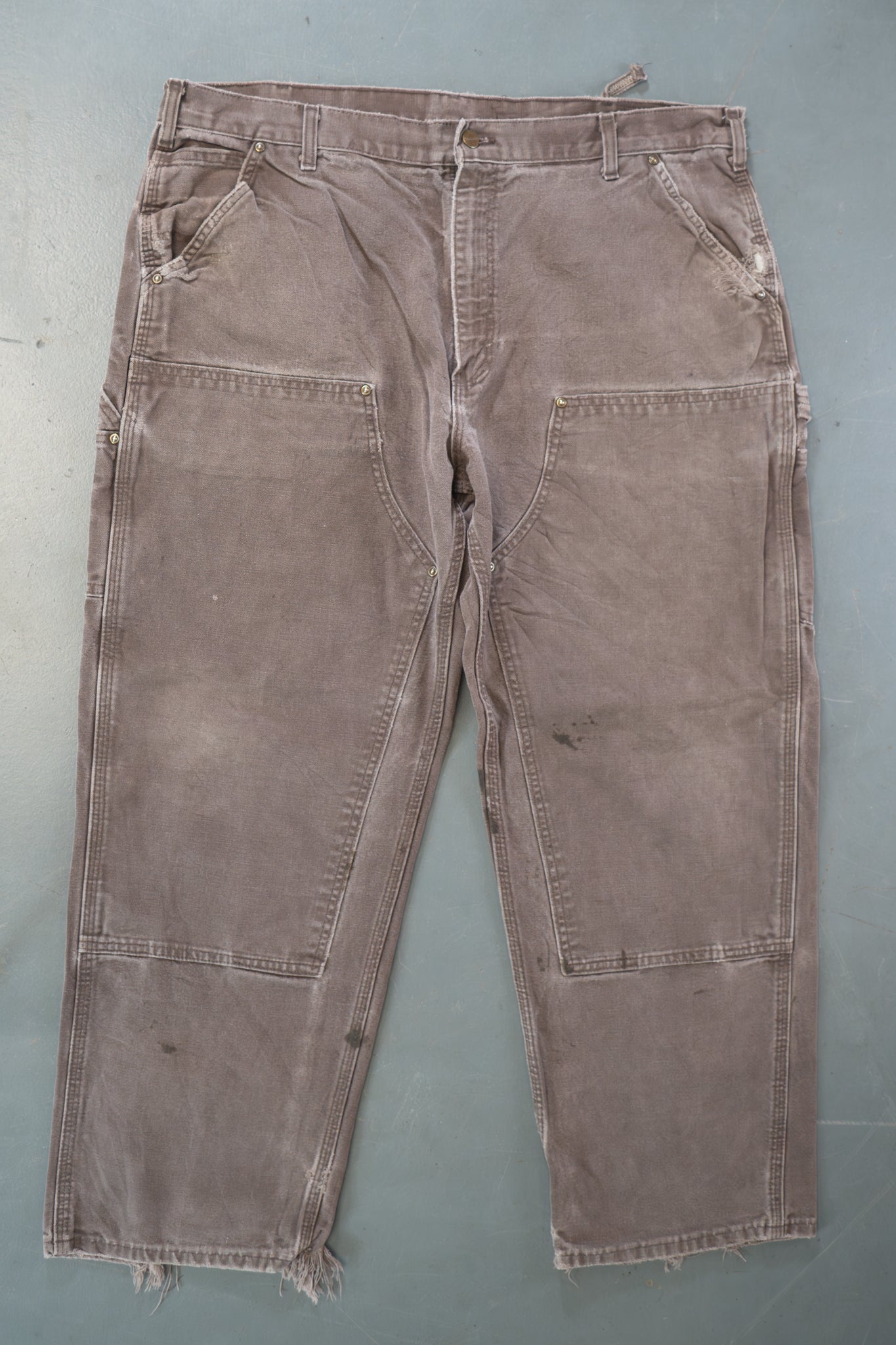 True Vintage Carhartt Carpenter Trousers - Double knee  – Brown, w40,L28 Regular (1990s)
