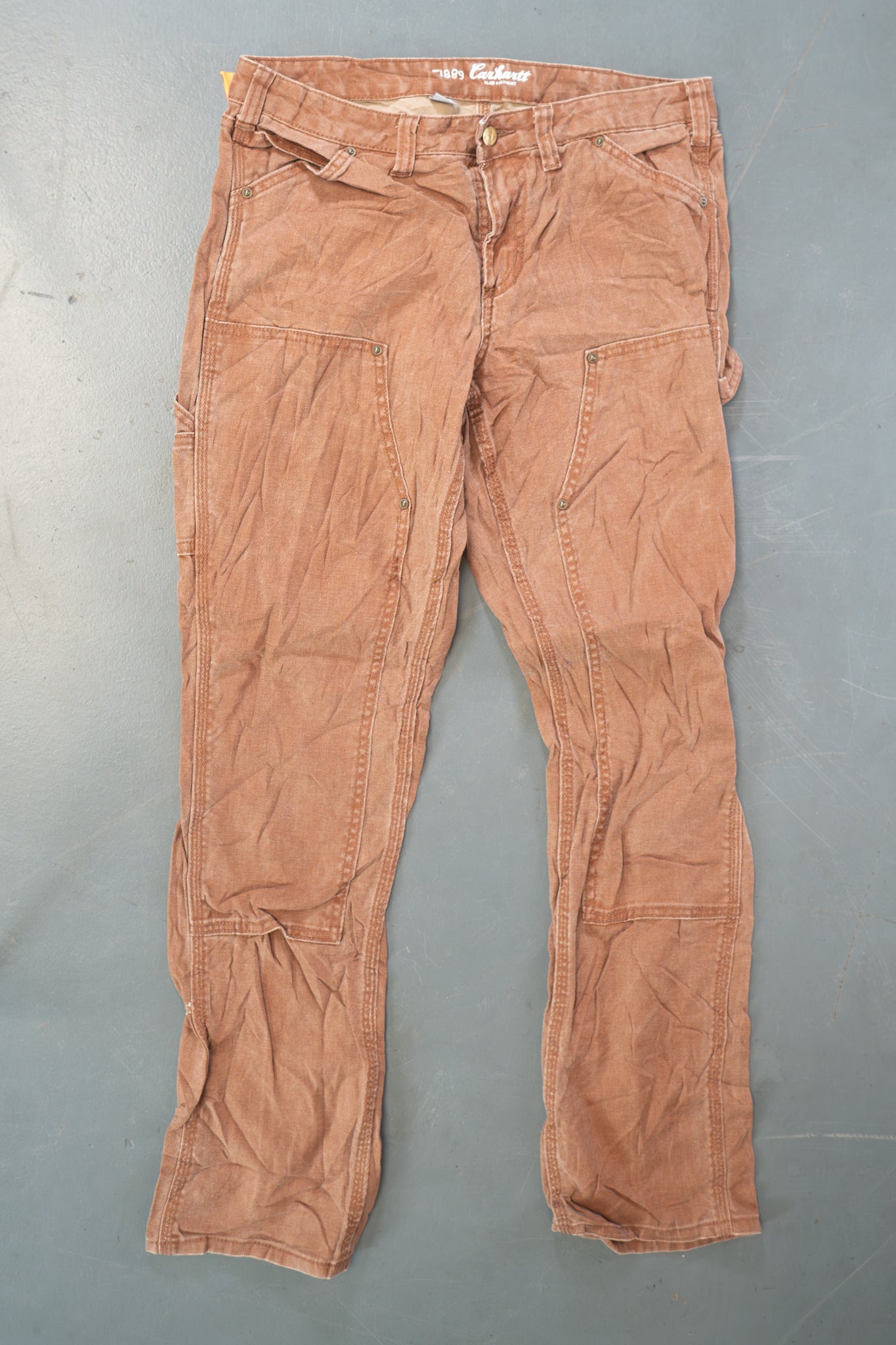 True Vintage Carhartt Carpenter Trousers - Double knee  – Brown, w31,L29 Regular (1990s)