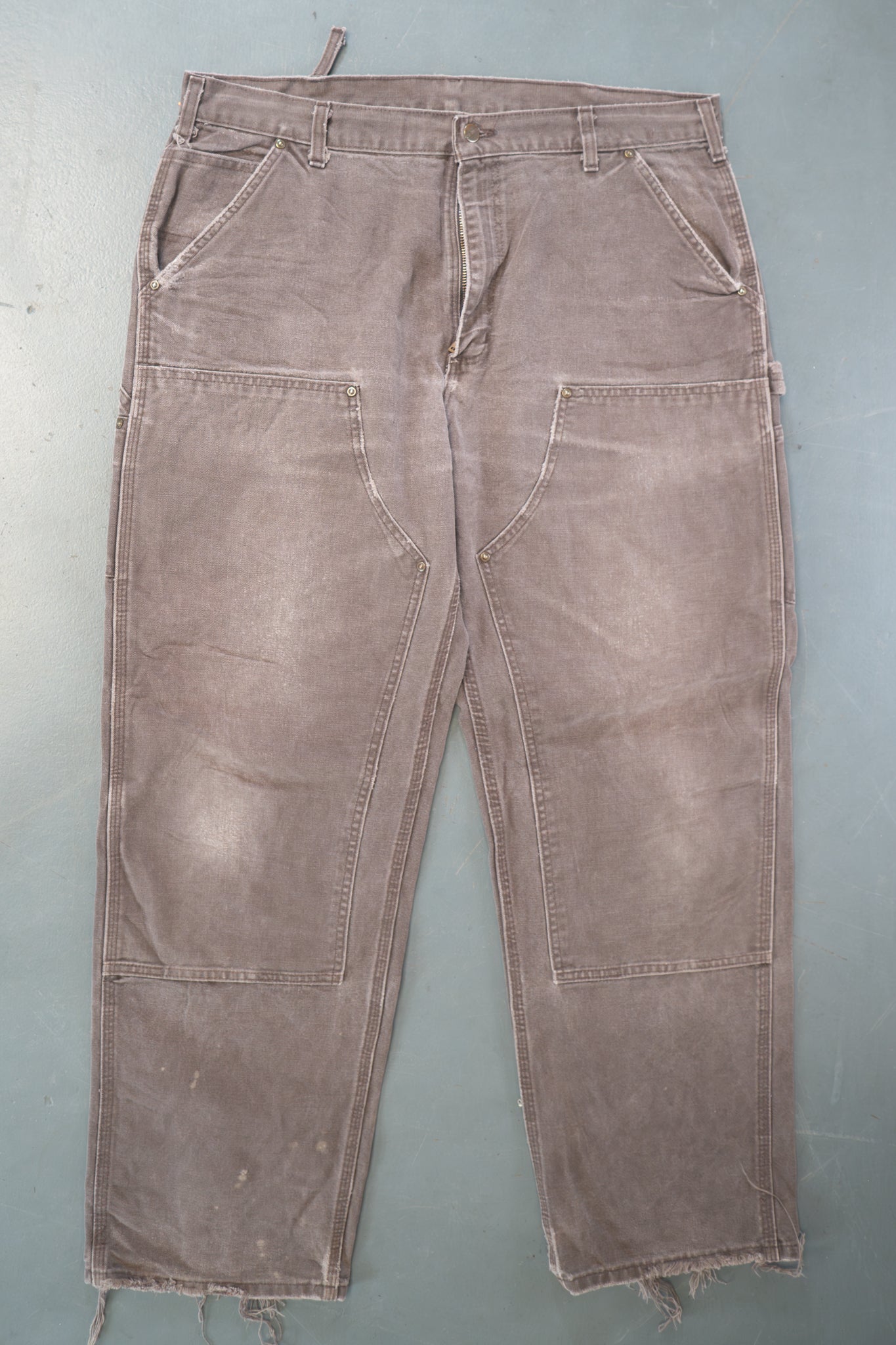 True Vintage Carhartt Carpenter Trousers - Double knee  – Brown, w38,L30 Regular (1990s)