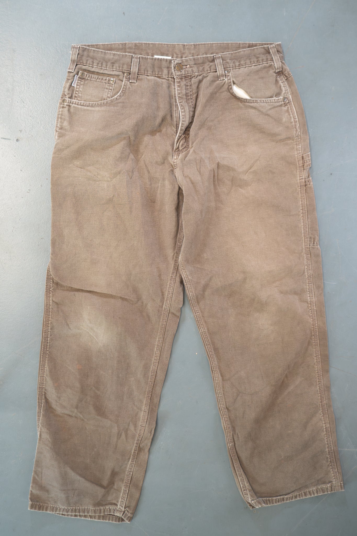True Vintage Carhartt Carpenter Trousers – Brown, w36,L30 Regular (1990s)