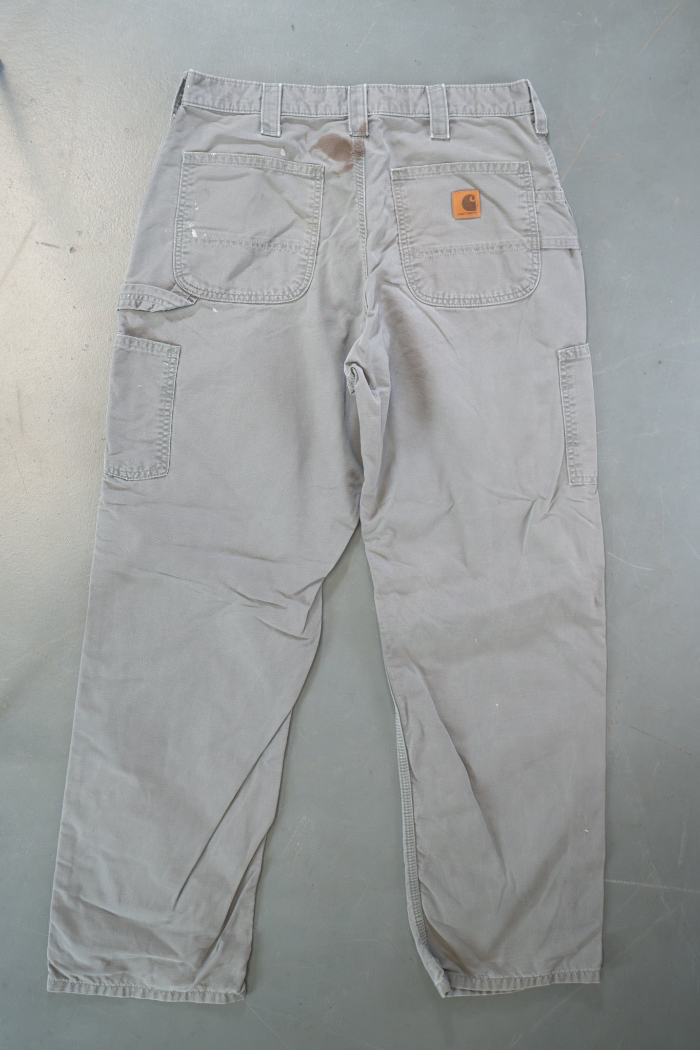 True Vintage Carhartt Carpenter Trousers – Grey, w33,L31 Regular (1990s)