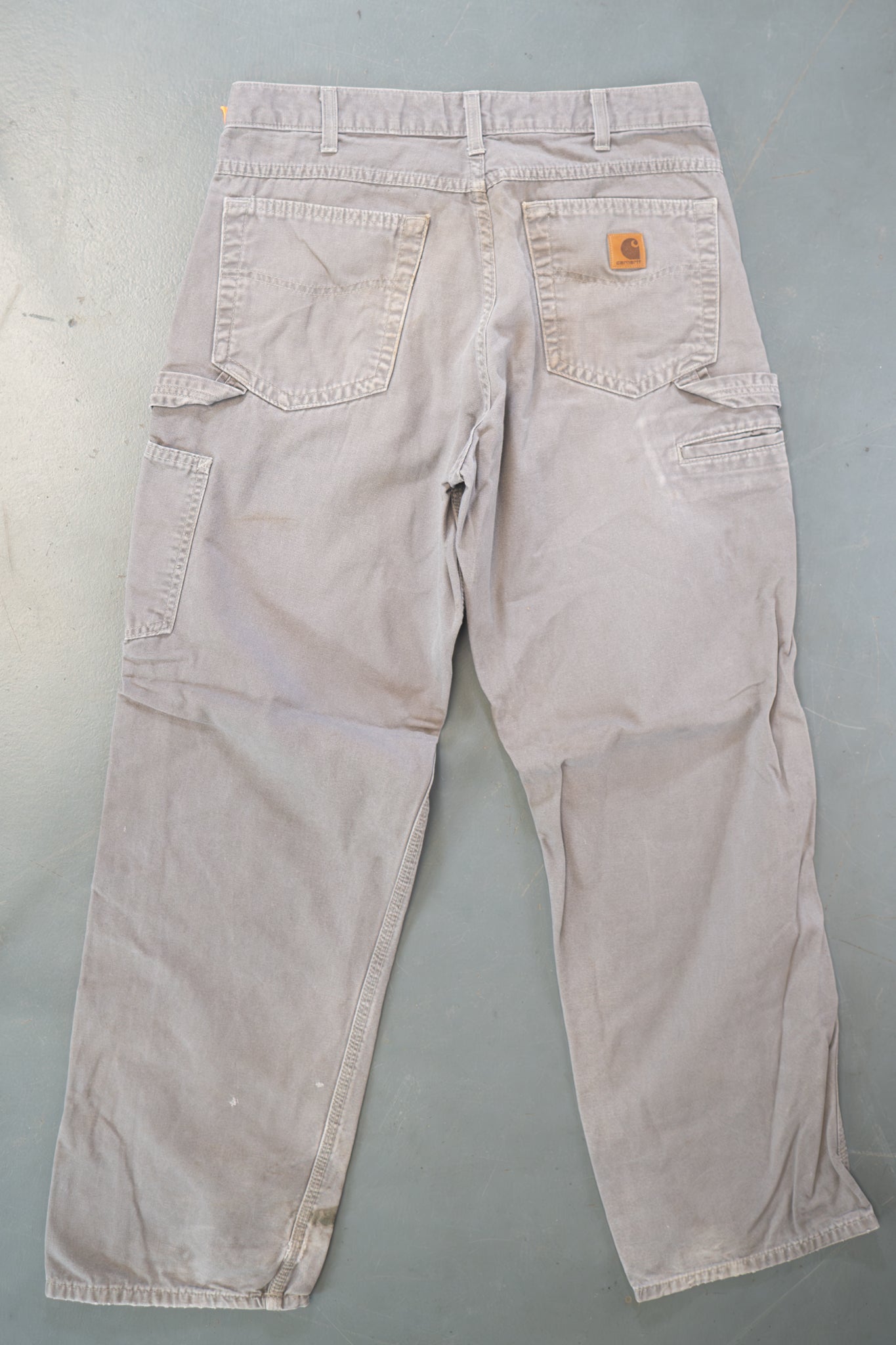 True Vintage Carhartt Carpenter Trousers – Grey, w32,L31 Regular (1990s)