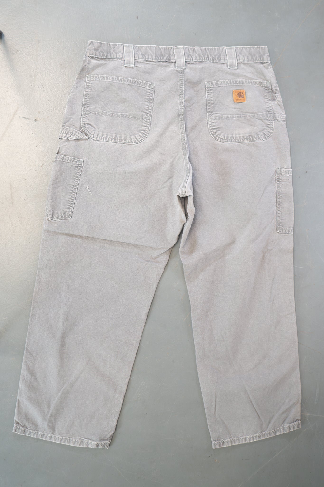 True Vintage Carhartt Carpenter Trousers – Grey, w36,L28 Regular (1990s)