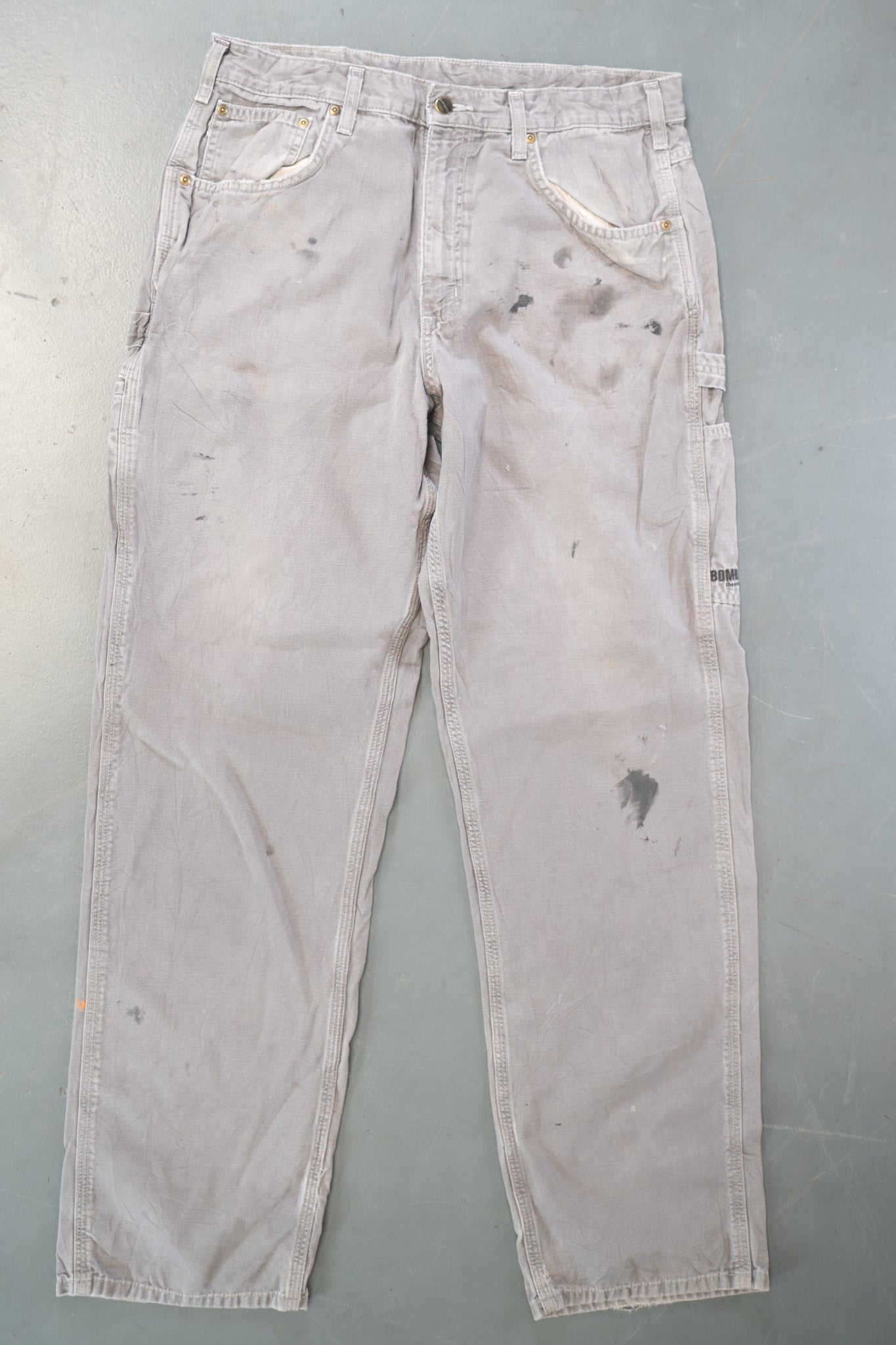 True Vintage Carhartt Carpenter Trousers – Grey, w33,L34 Regular (1990s)