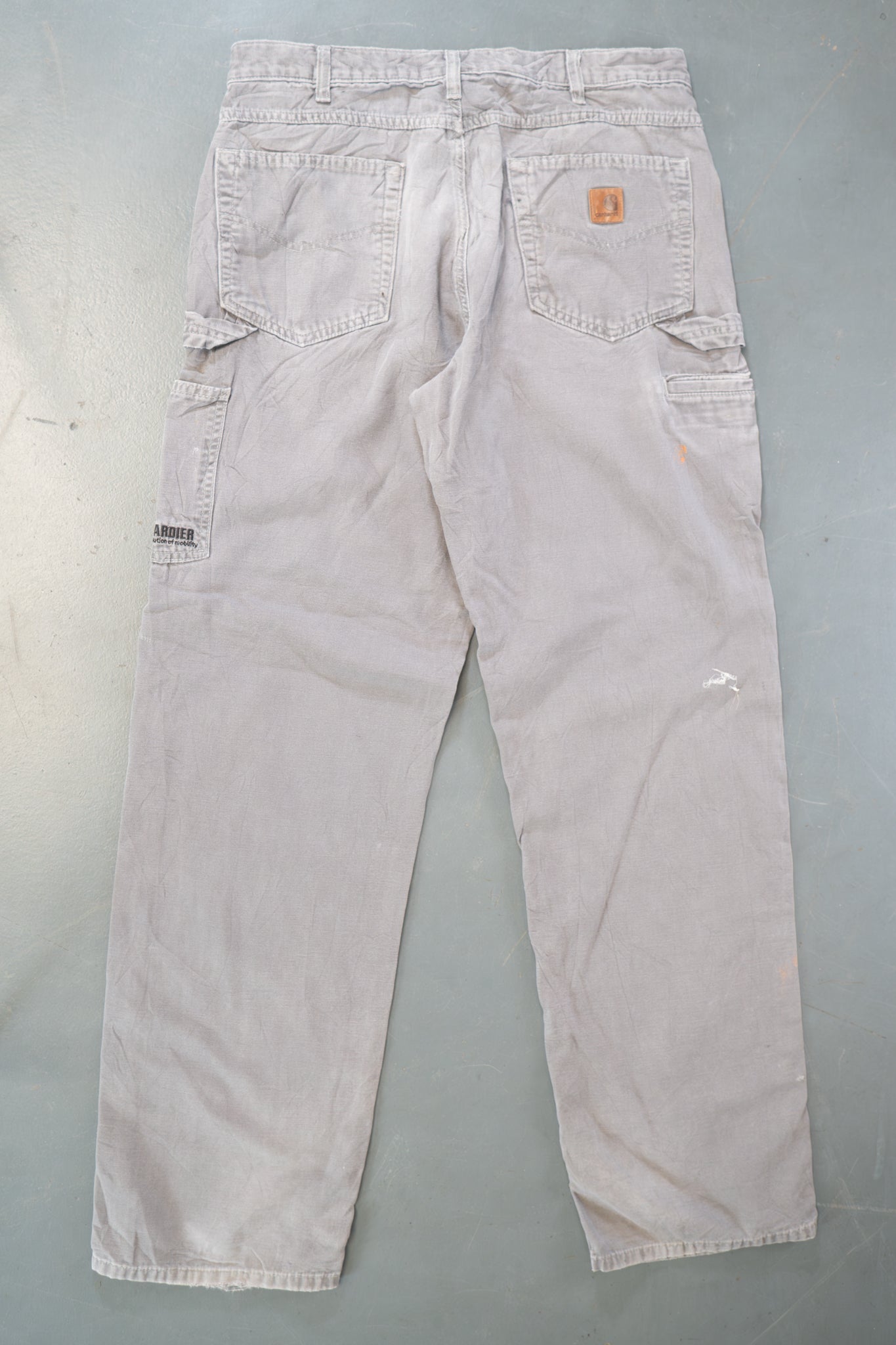 True Vintage Carhartt Carpenter Trousers – Grey, w33,L34 Regular (1990s)