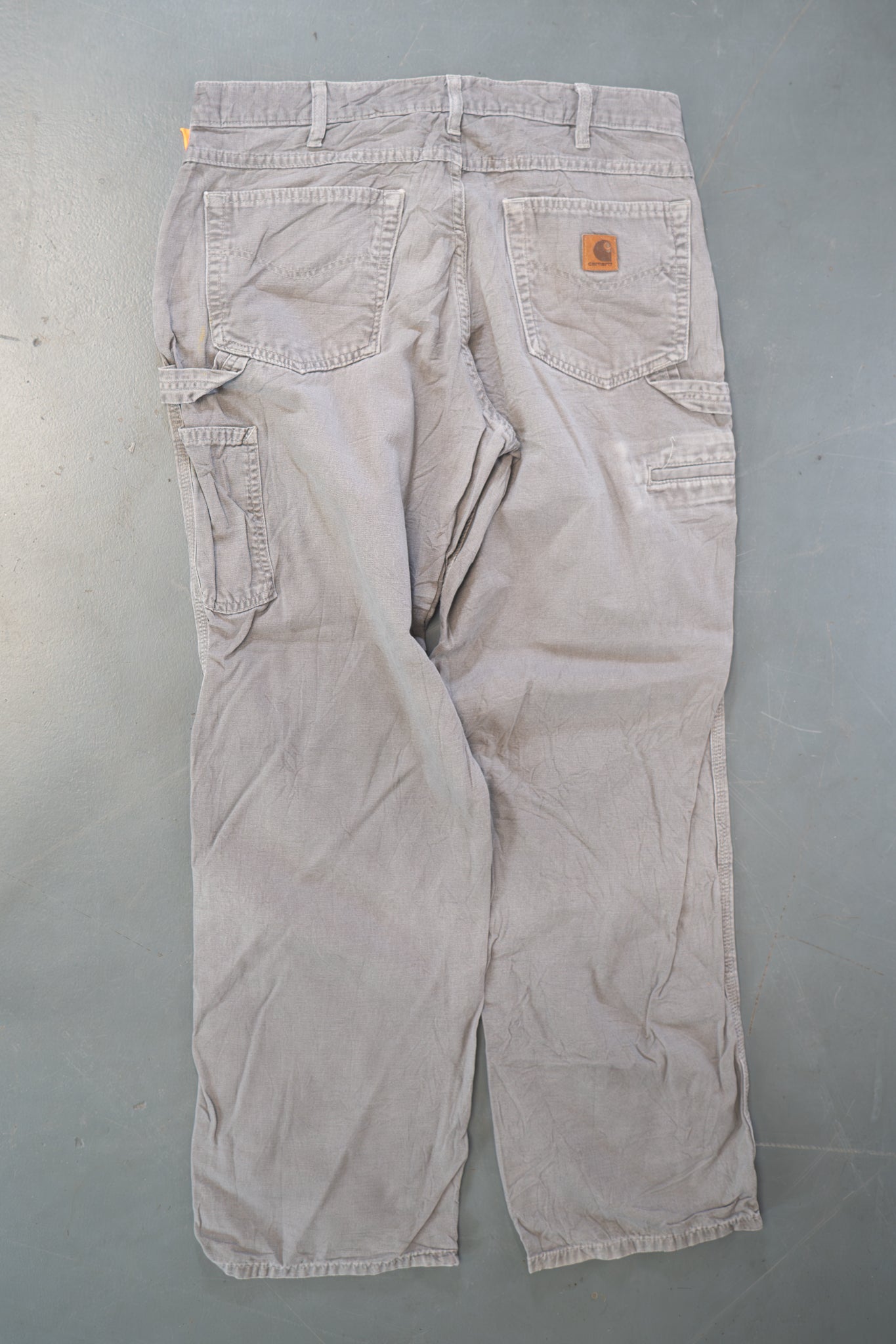 True Vintage Carhartt Carpenter Trousers – Grey, w34,L31 Regular (1990s)