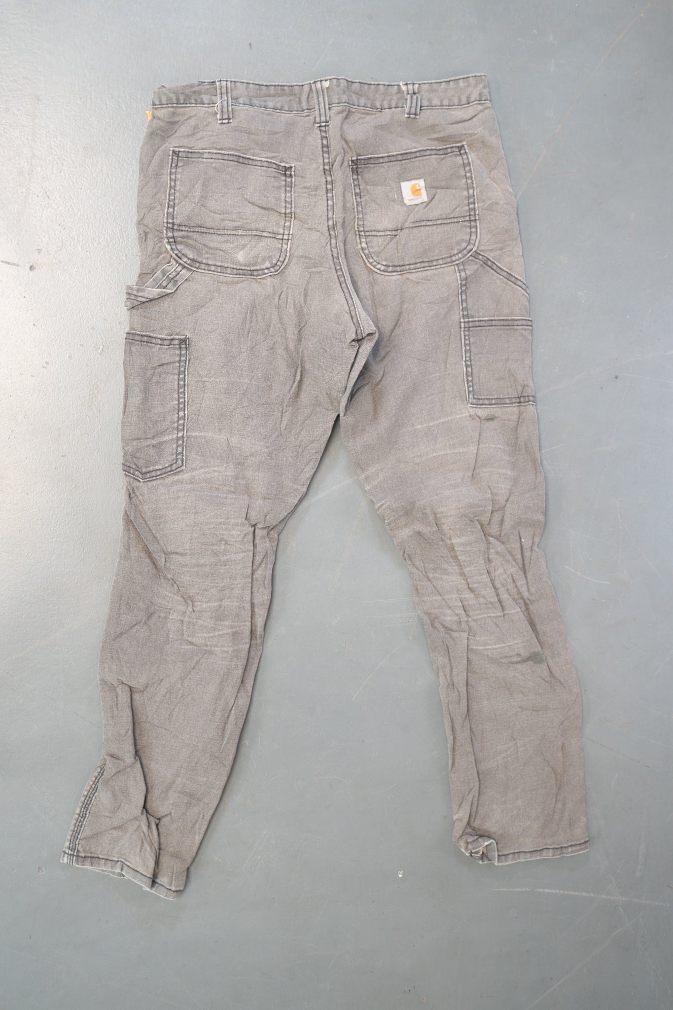 True Vintage Carhartt Carpenter Trousers - Double knee  – Grey, w32,L28 Regular (1990s)