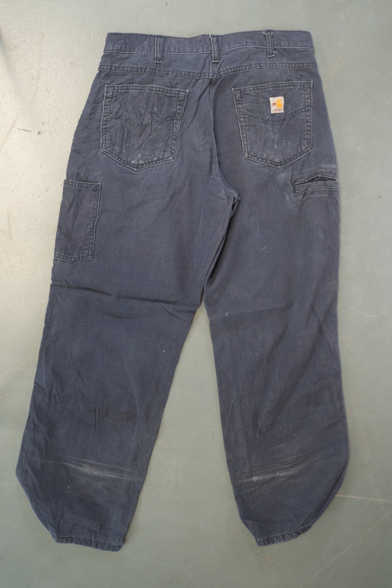True Vintage Carhartt Carpenter Trousers – Navy, w34,L30 Regular (1990s)