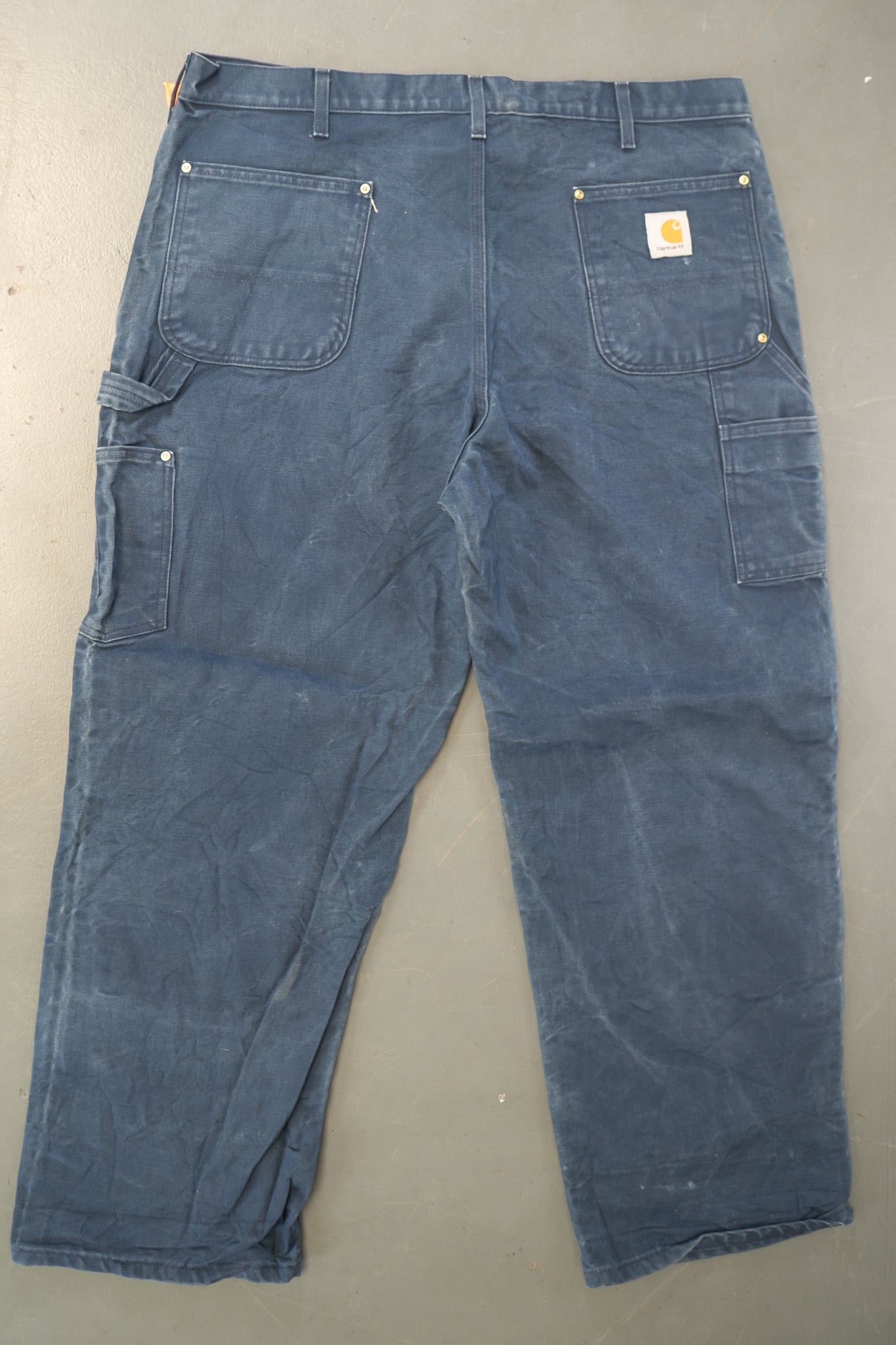 True Vintage Carhartt Carpenter Trousers - Double knee  – Navy, w40,L30 Regular (1990s)