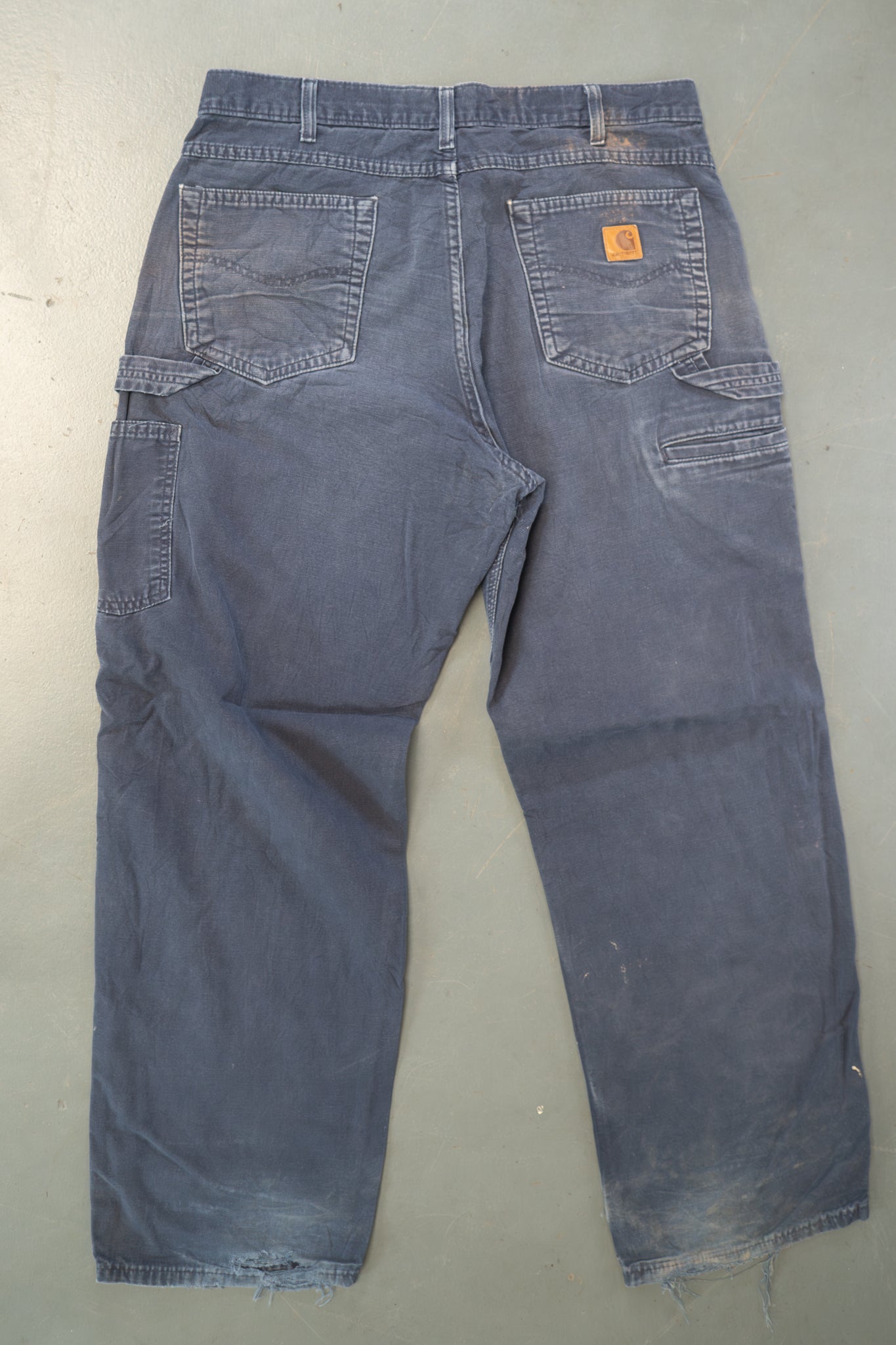 True Vintage Carhartt Carpenter Trousers – Navy, w34,L31 Regular (1990s)