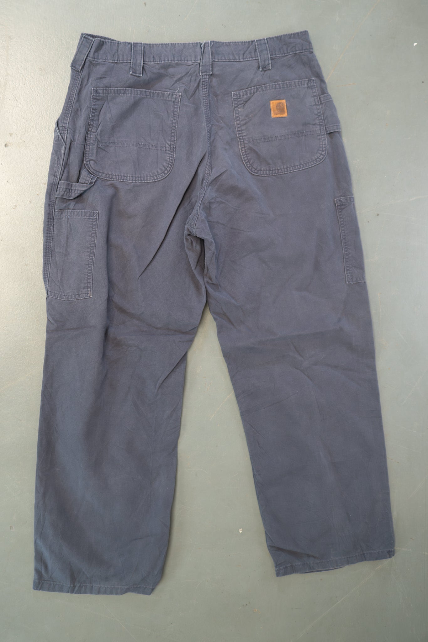 True Vintage Carhartt Carpenter Trousers – Navy, w34,L28 Regular (1990s)
