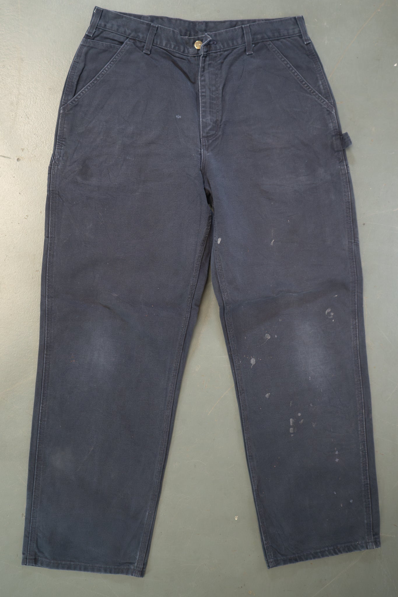 True Vintage Carhartt Carpenter Trousers – Navy, w34,L32 Regular (1990s)