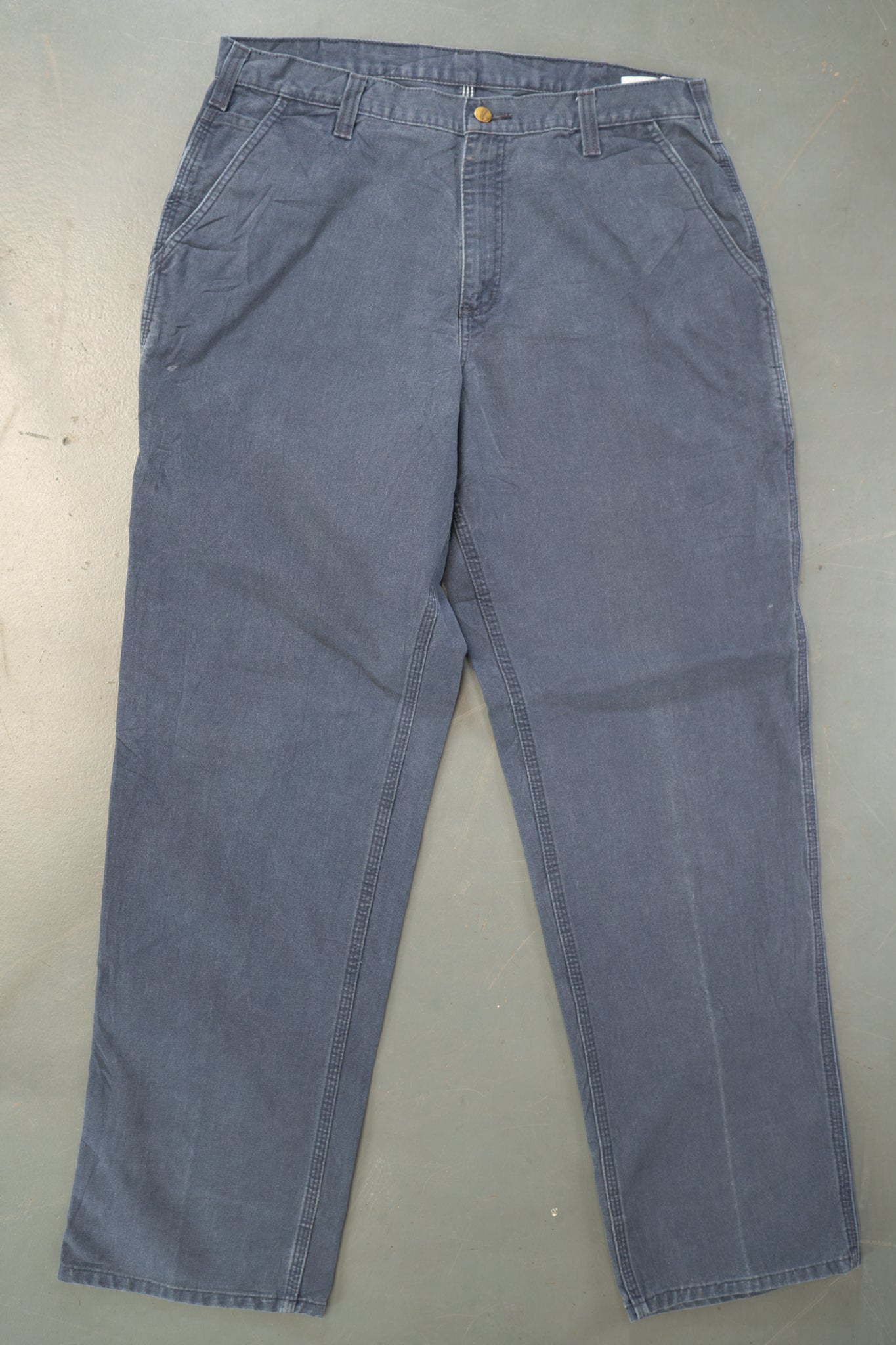 True Vintage Carhartt Carpenter Trousers – Navy, w36,L34 Regular (1990s)