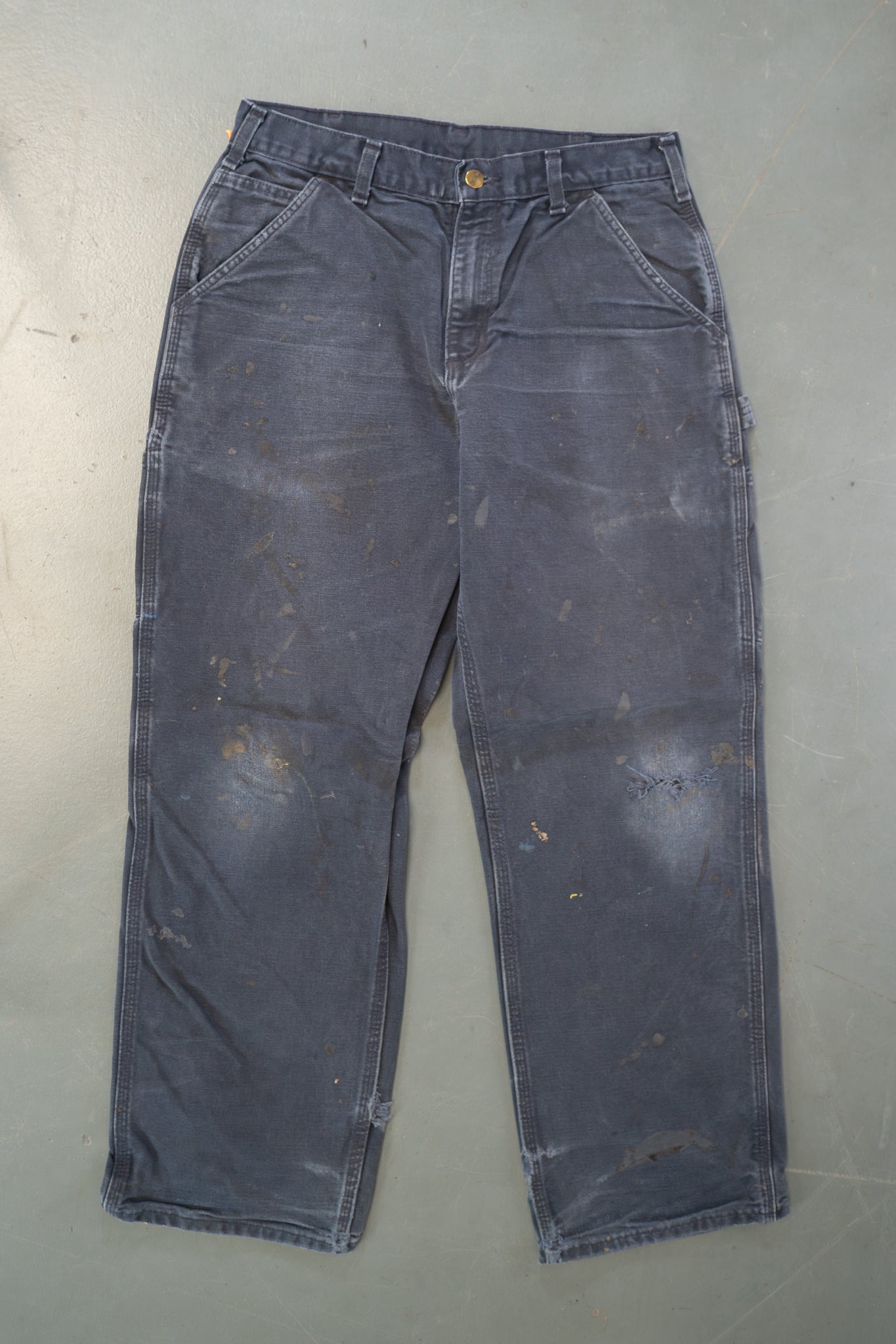 True Vintage Carhartt Carpenter Trousers – Navy, w36,L29 Regular (1990s)