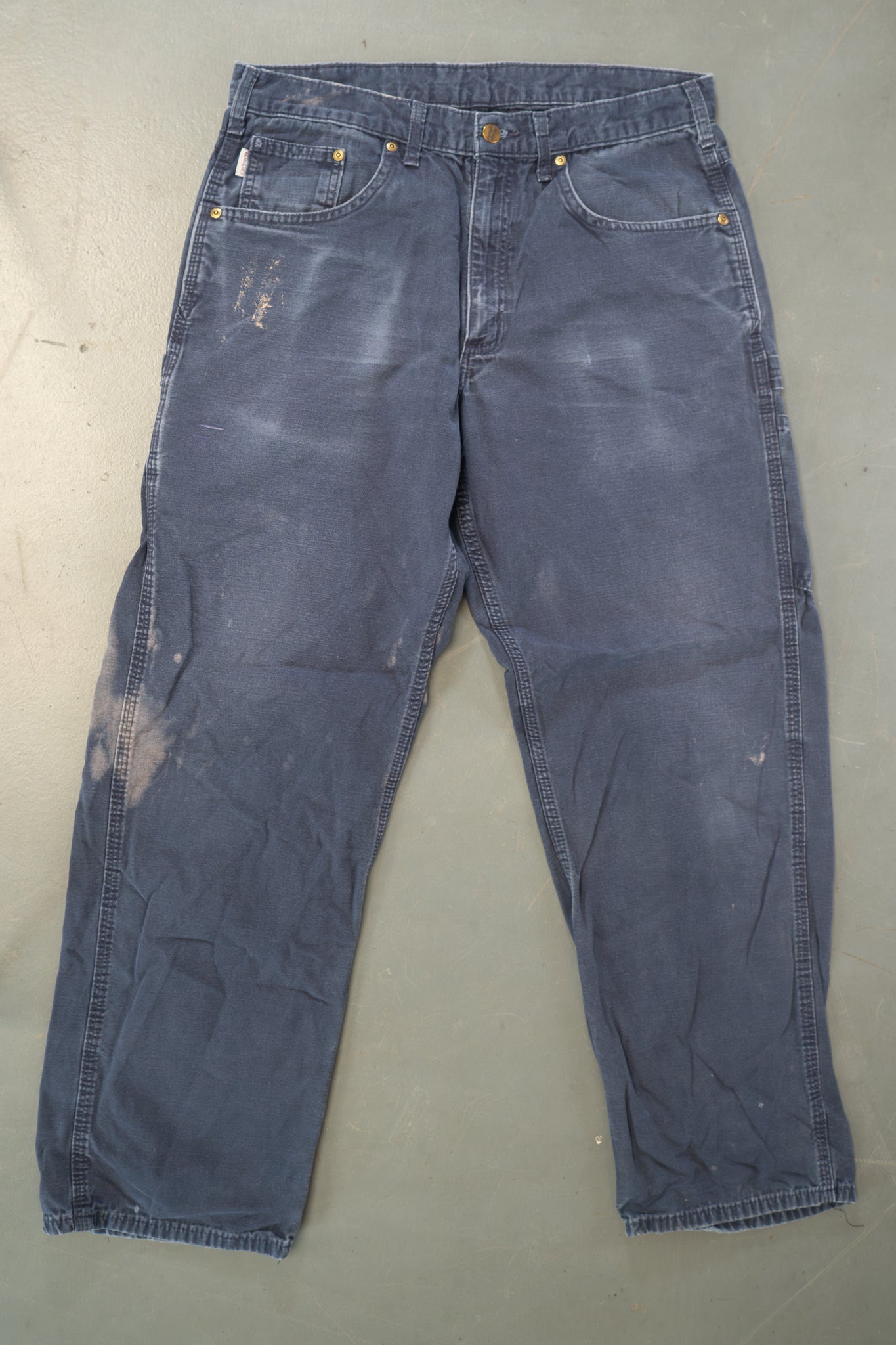 True Vintage Carhartt Carpenter Trousers – Navy, w34,L30 Regular (1990s)