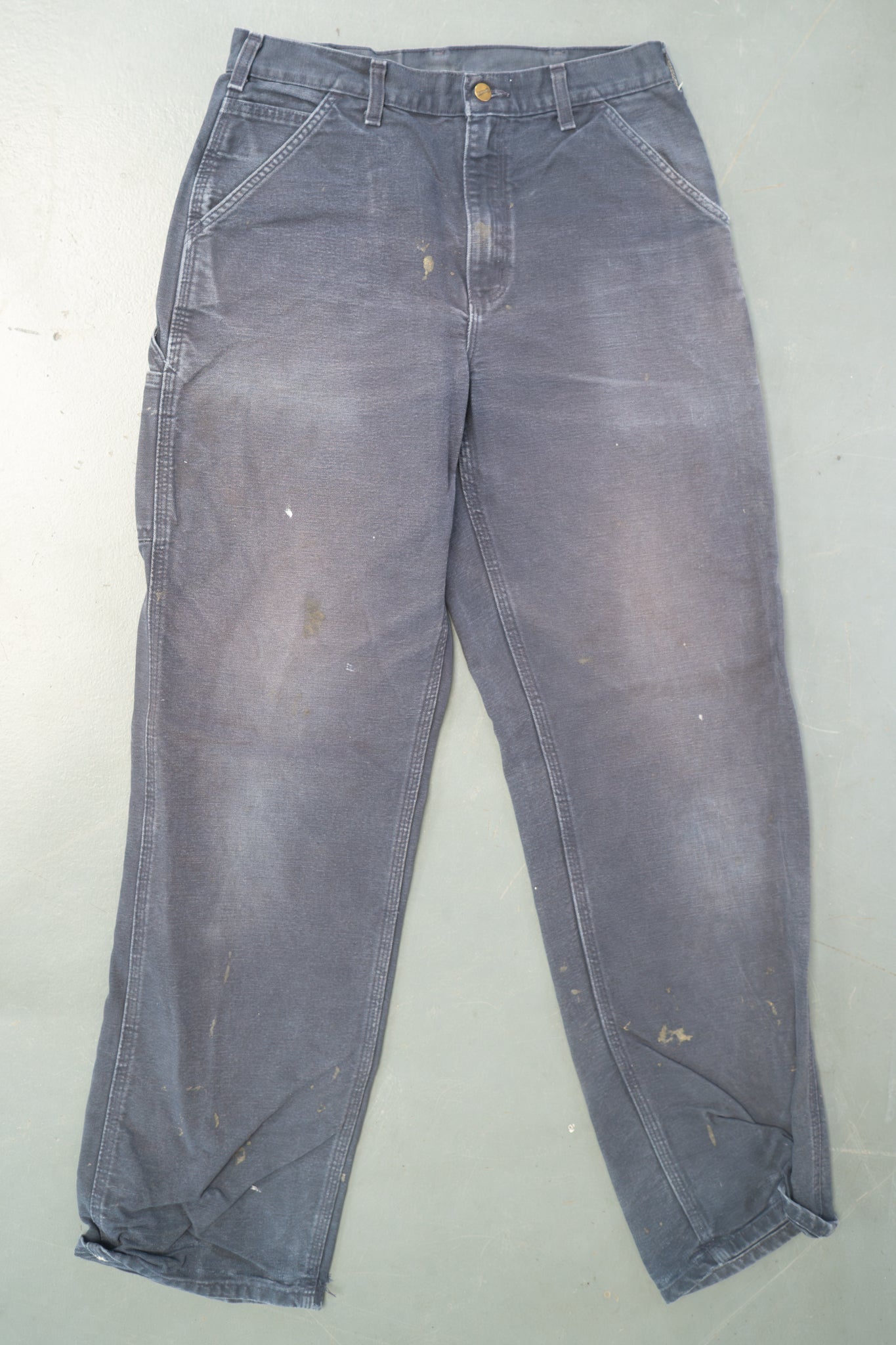 True Vintage Carhartt Carpenter Trousers – Navy, w30,L33 Regular (1990s)