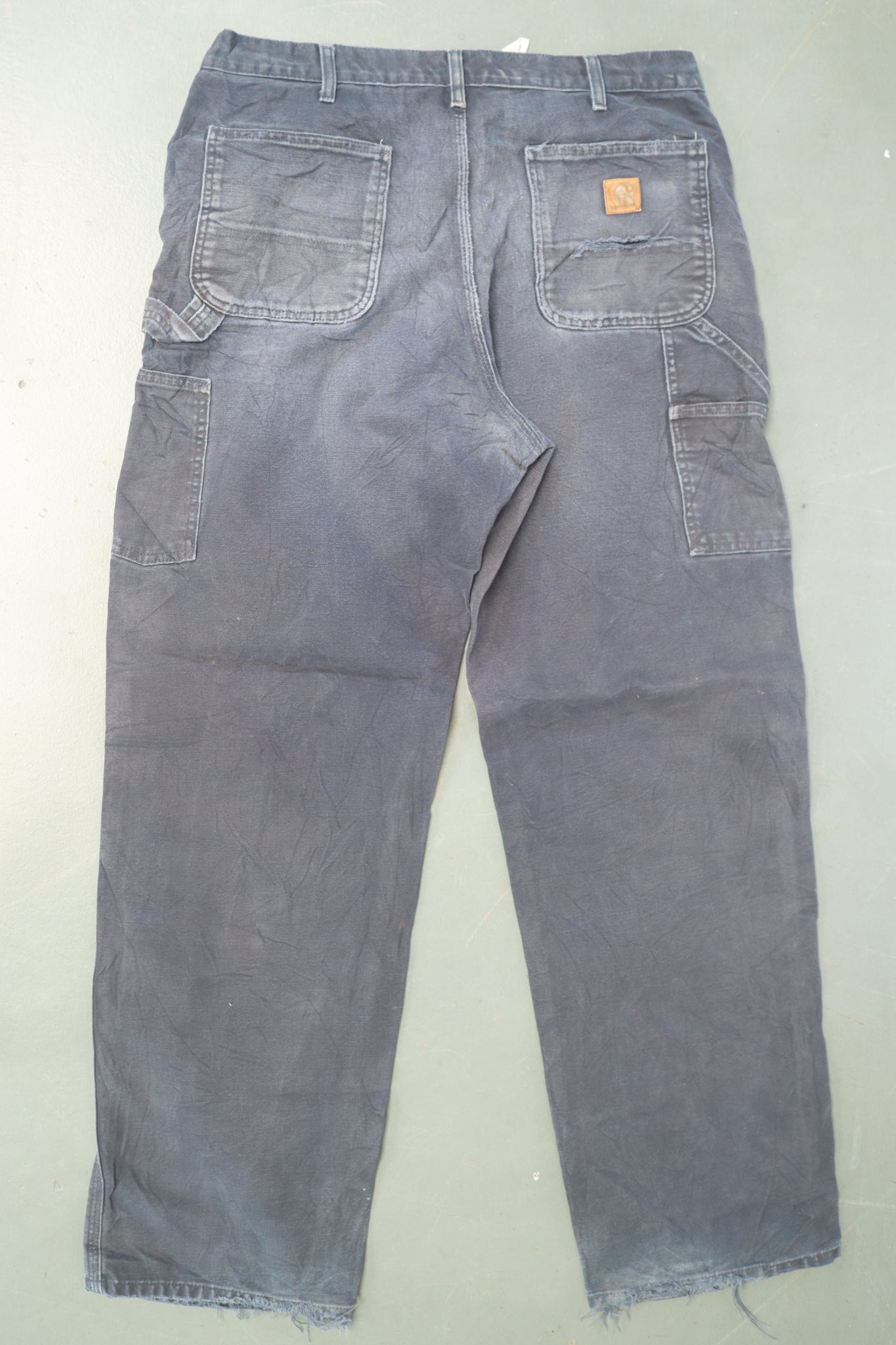 True Vintage Carhartt Carpenter Trousers – Navy, w34,L33 Regular (1990s)