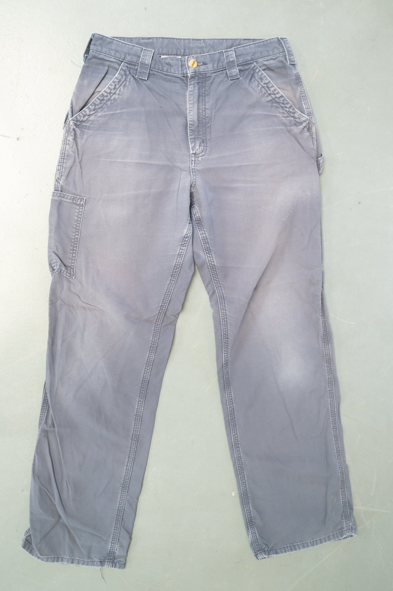 True Vintage Carhartt Carpenter Trousers – Navy, w32,L31 Regular (1990s)