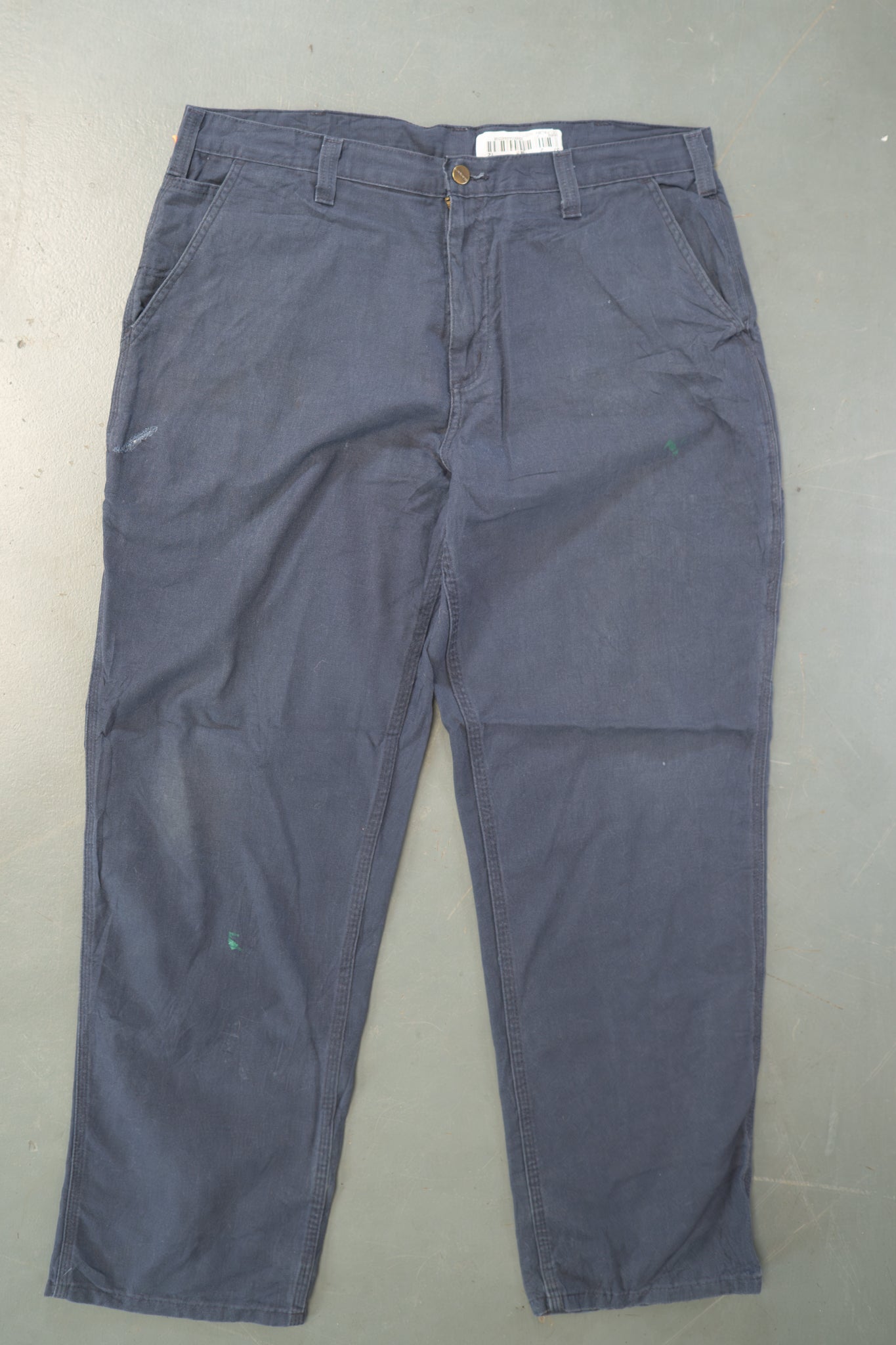 True Vintage Carhartt Carpenter Trousers – Navy, w37,L31 Regular (1990s)