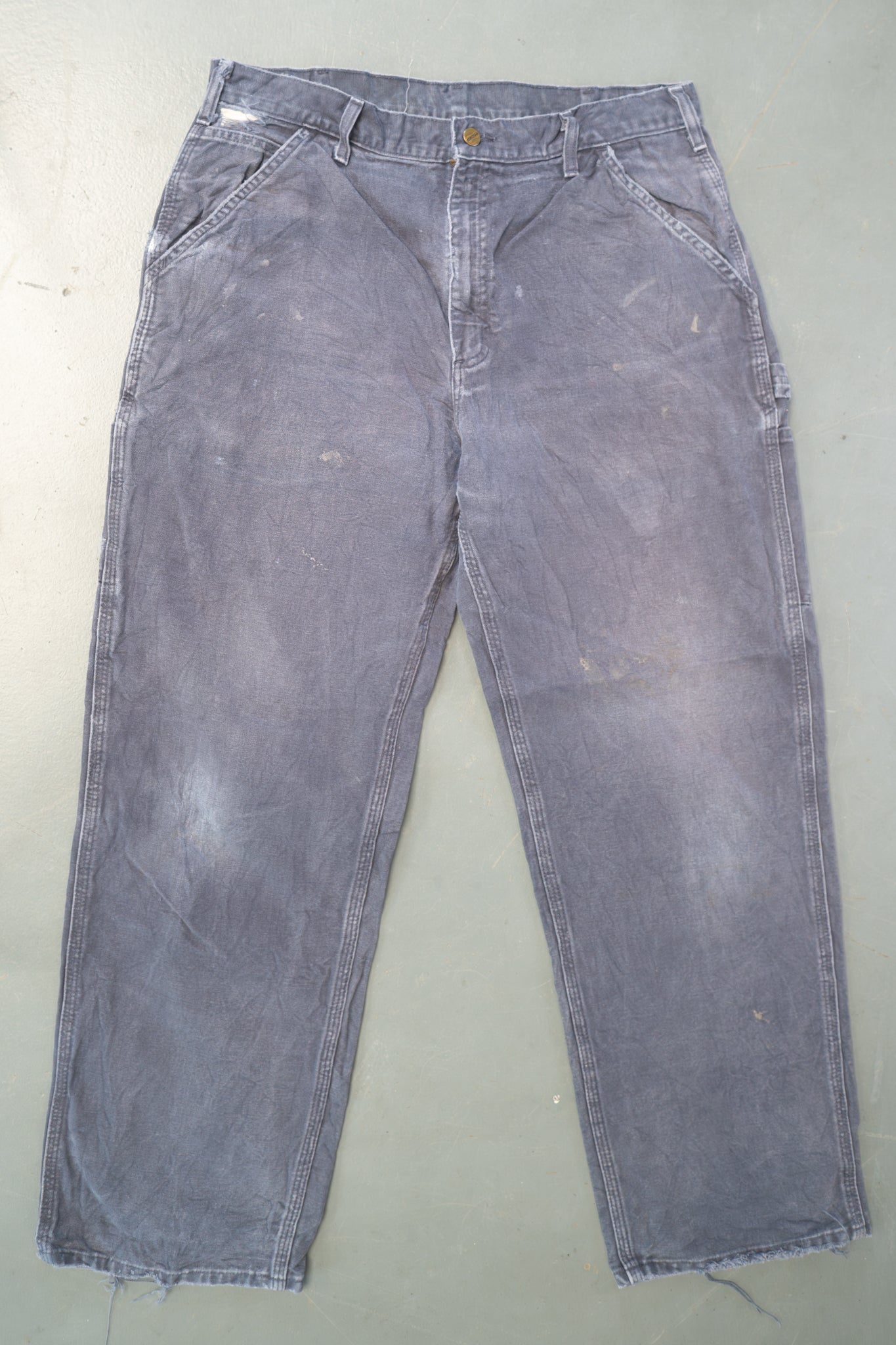 True Vintage Carhartt Carpenter Trousers – Navy, w34,L30 Regular (1990s)