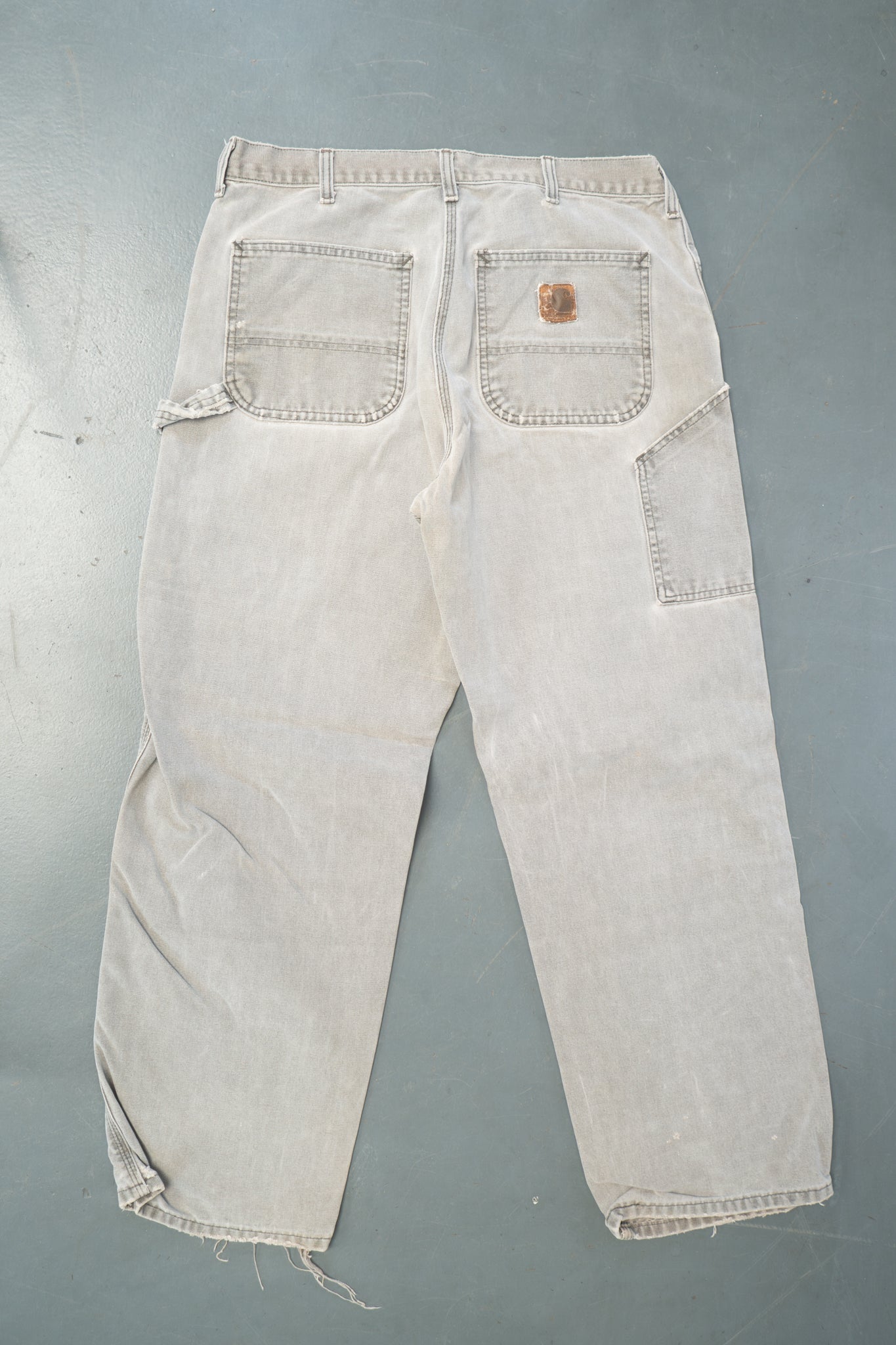 True Vintage Carhartt Carpenter Trousers – Grey, w32,L30 Regular (1990s)