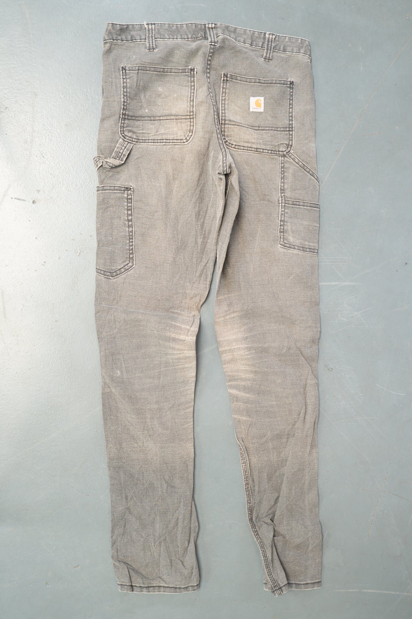 True Vintage Carhartt Carpenter Trousers - Double knee  – Grey, w31,L33 Regular (1990s)