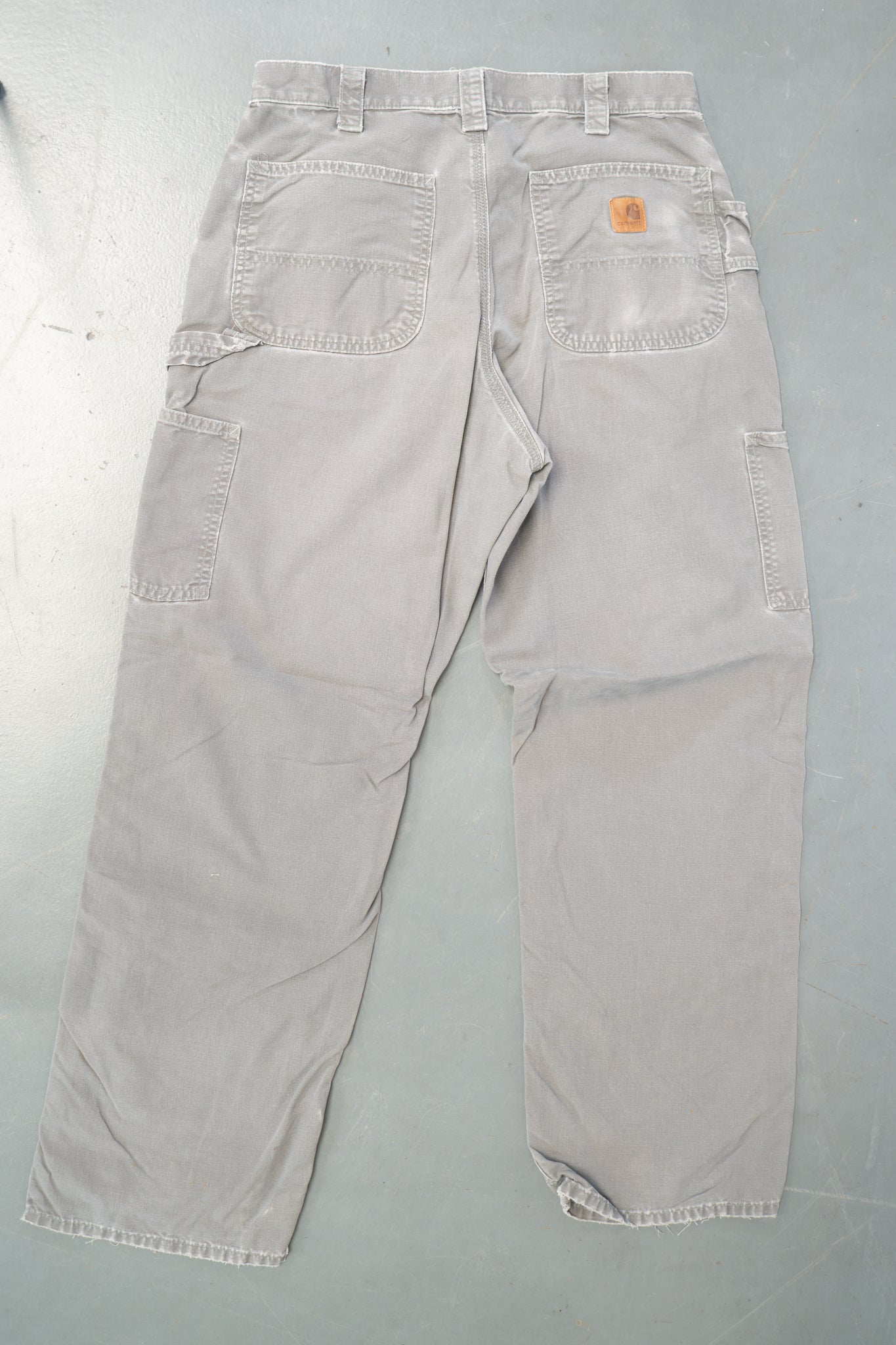 True Vintage Carhartt Carpenter Trousers – Grey, w31,L30 Regular (1990s)