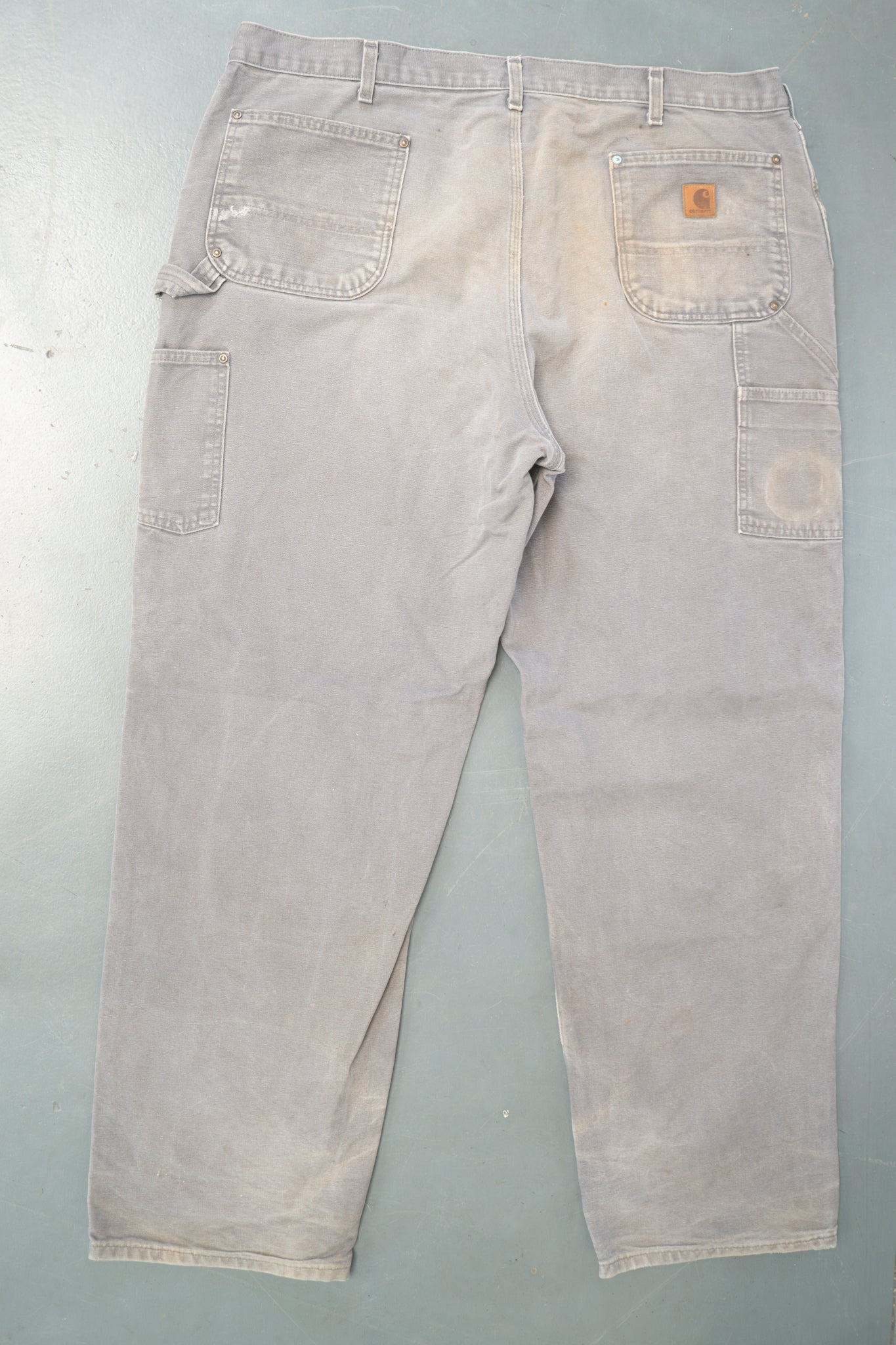 True Vintage Carhartt Carpenter Trousers - Double knee  – Grey, w42,L33 Regular (1990s)