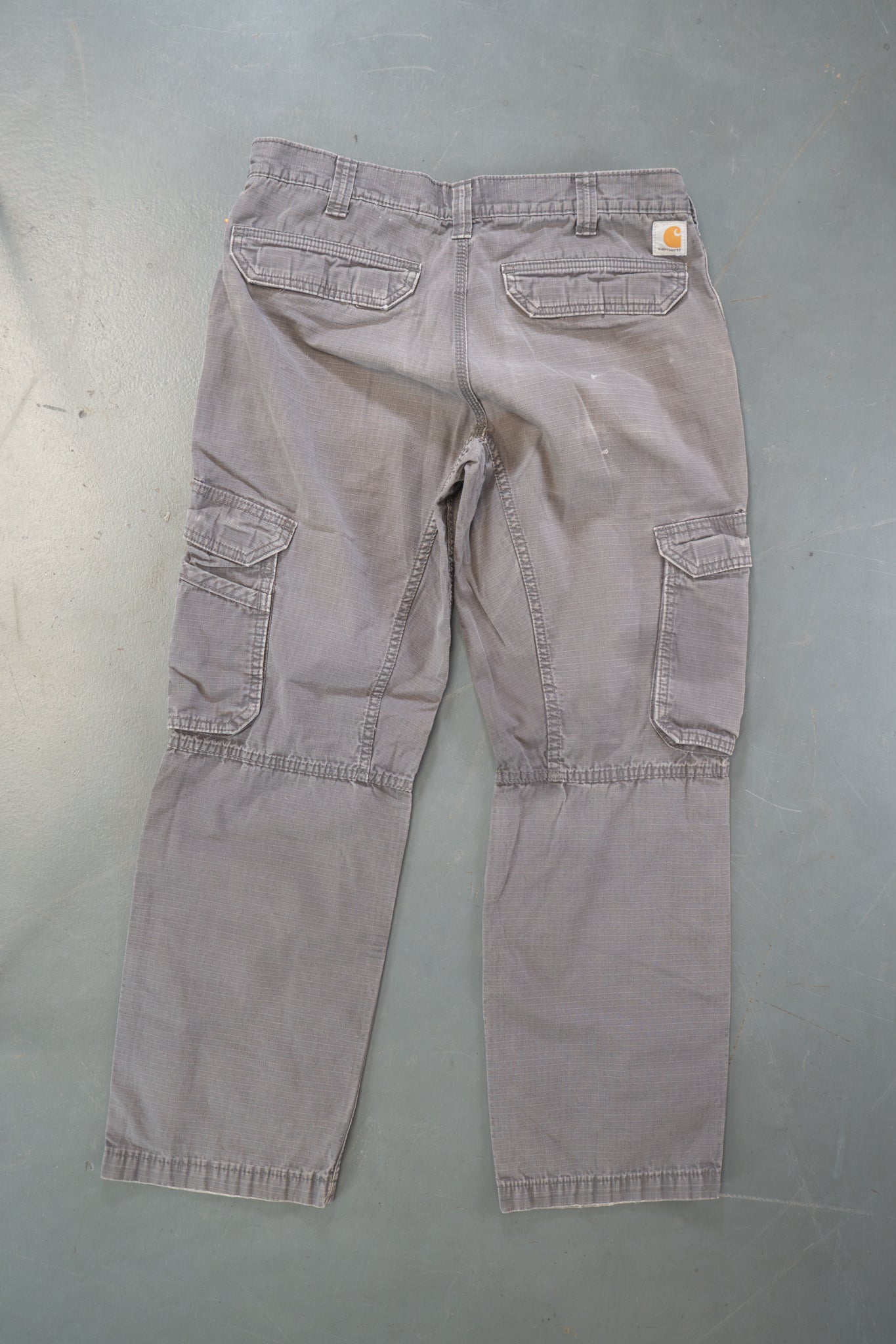 True Vintage Carhartt Carpenter Trousers – Grey, w32,L28 Regular (1990s)