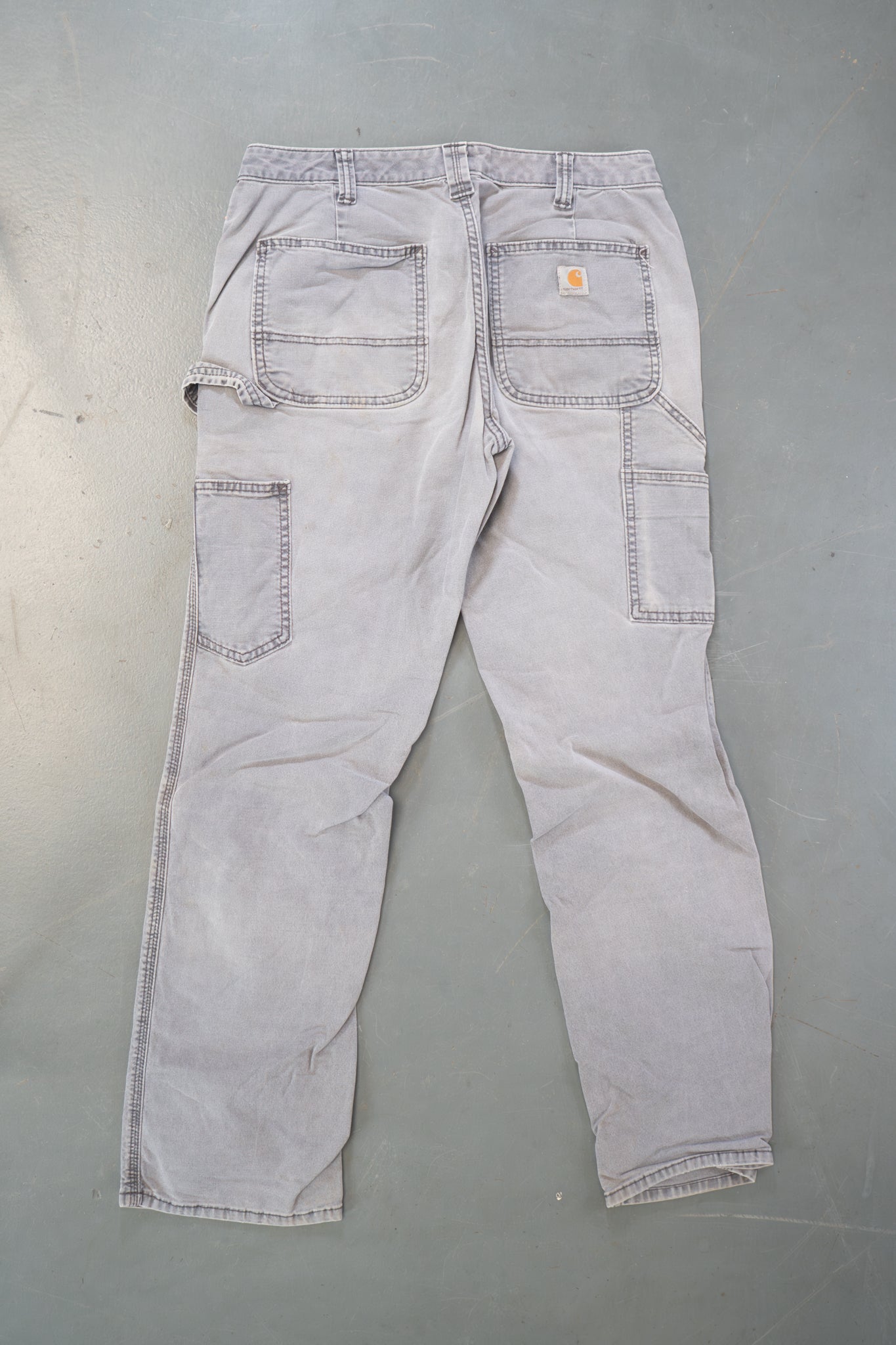 True Vintage Carhartt Carpenter Trousers – Grey, w30,L29 Regular (1990s)