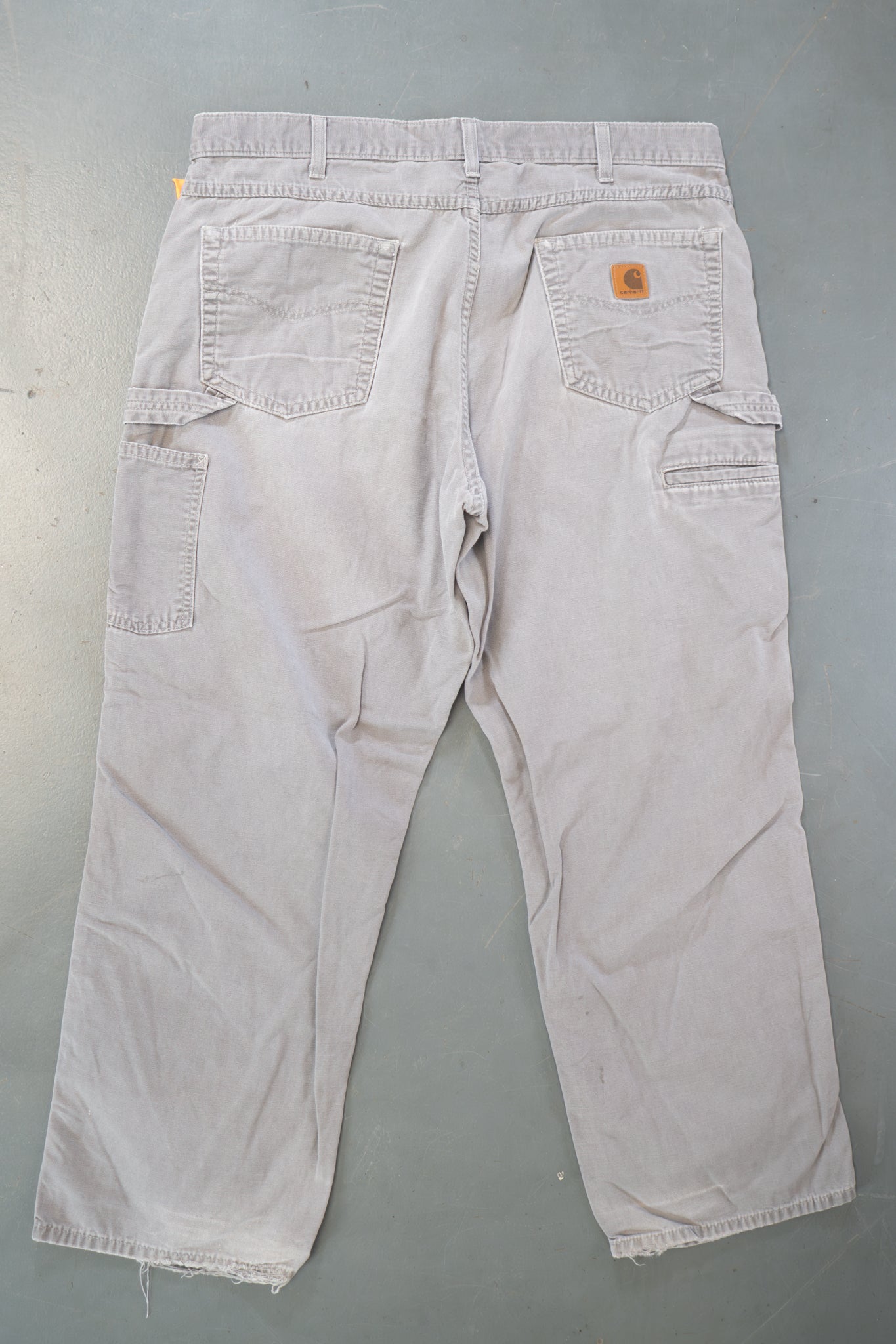 True Vintage Carhartt Carpenter Trousers – Grey, w38,L29 Regular (1990s)