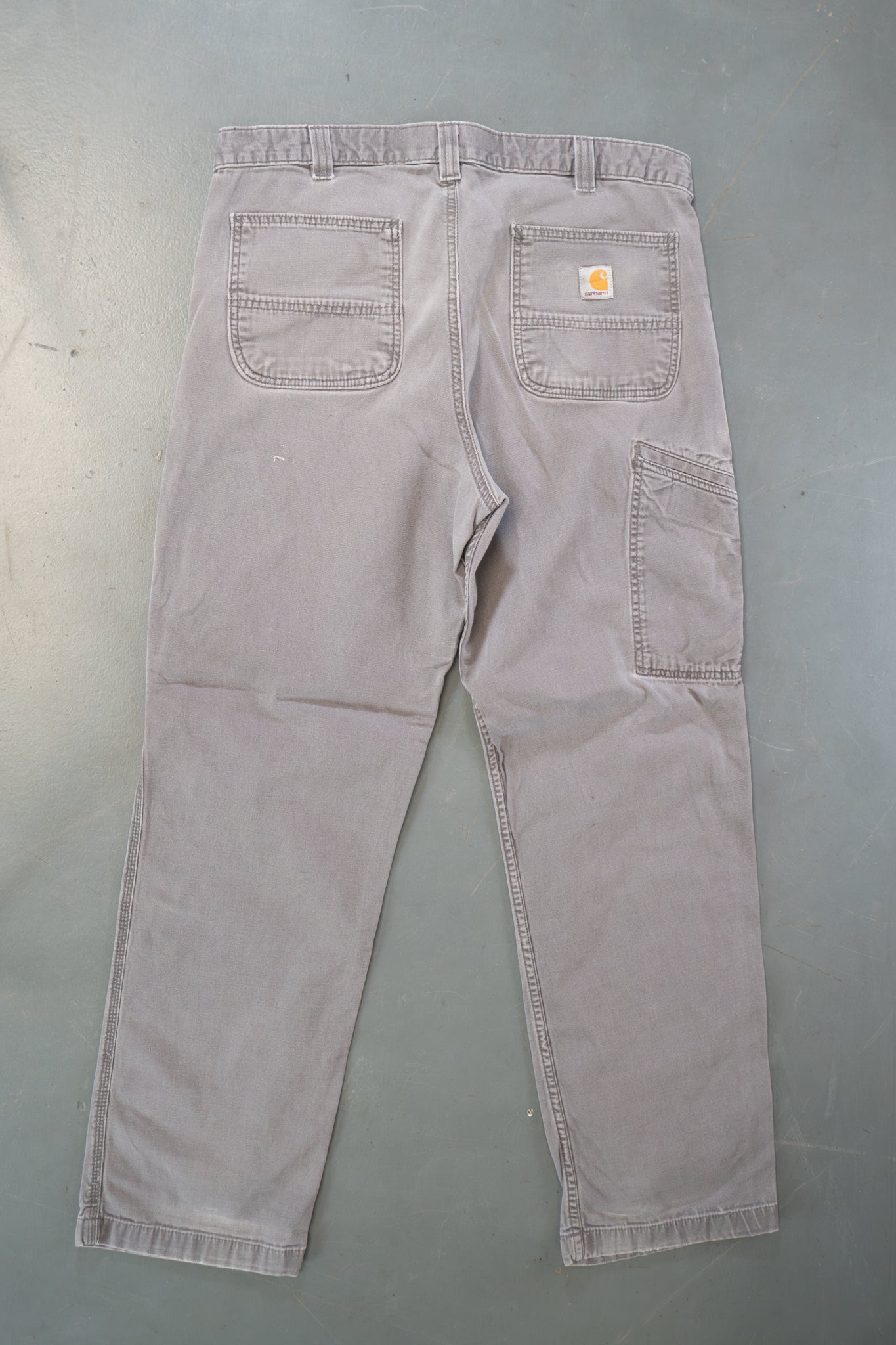 True Vintage Carhartt Carpenter Trousers – Grey, w36,L30 Regular (1990s)