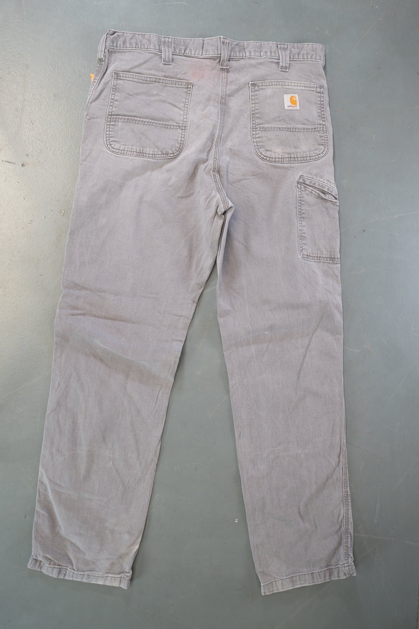 True Vintage Carhartt Carpenter Trousers – Grey, w36,L33 Regular (1990s)