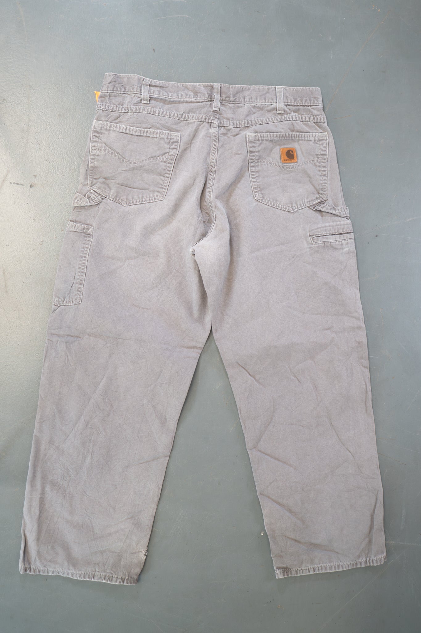 True Vintage Carhartt Carpenter Trousers – Grey, w36,L29 Regular (1990s)