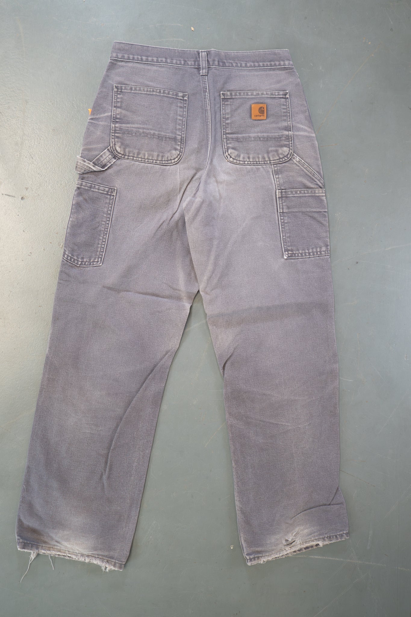True Vintage Carhartt Carpenter Trousers – Grey, w29,L31 Regular (1990s)