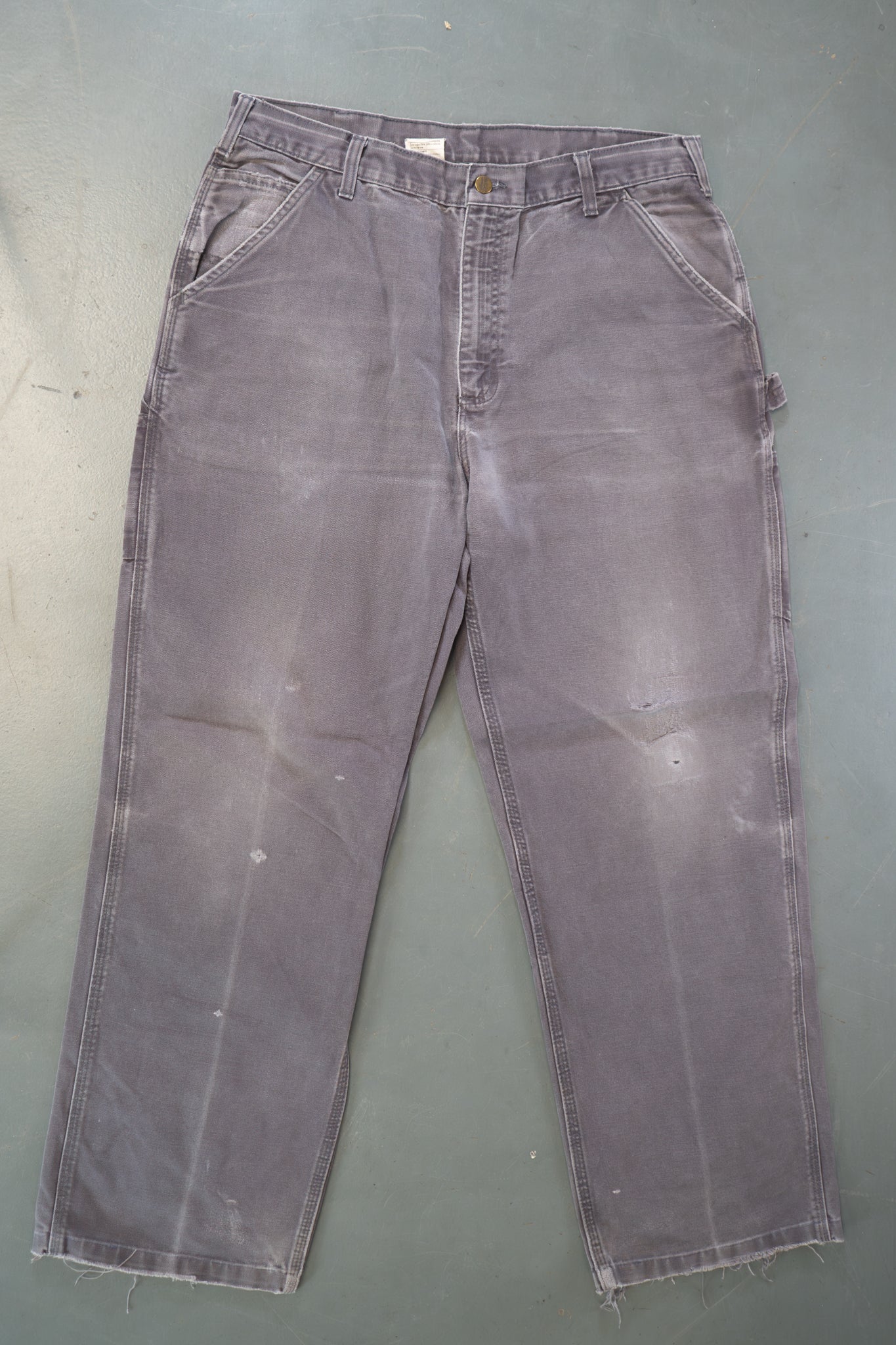 True Vintage Carhartt Carpenter Trousers – Grey, w36,L31 Regular (1990s)