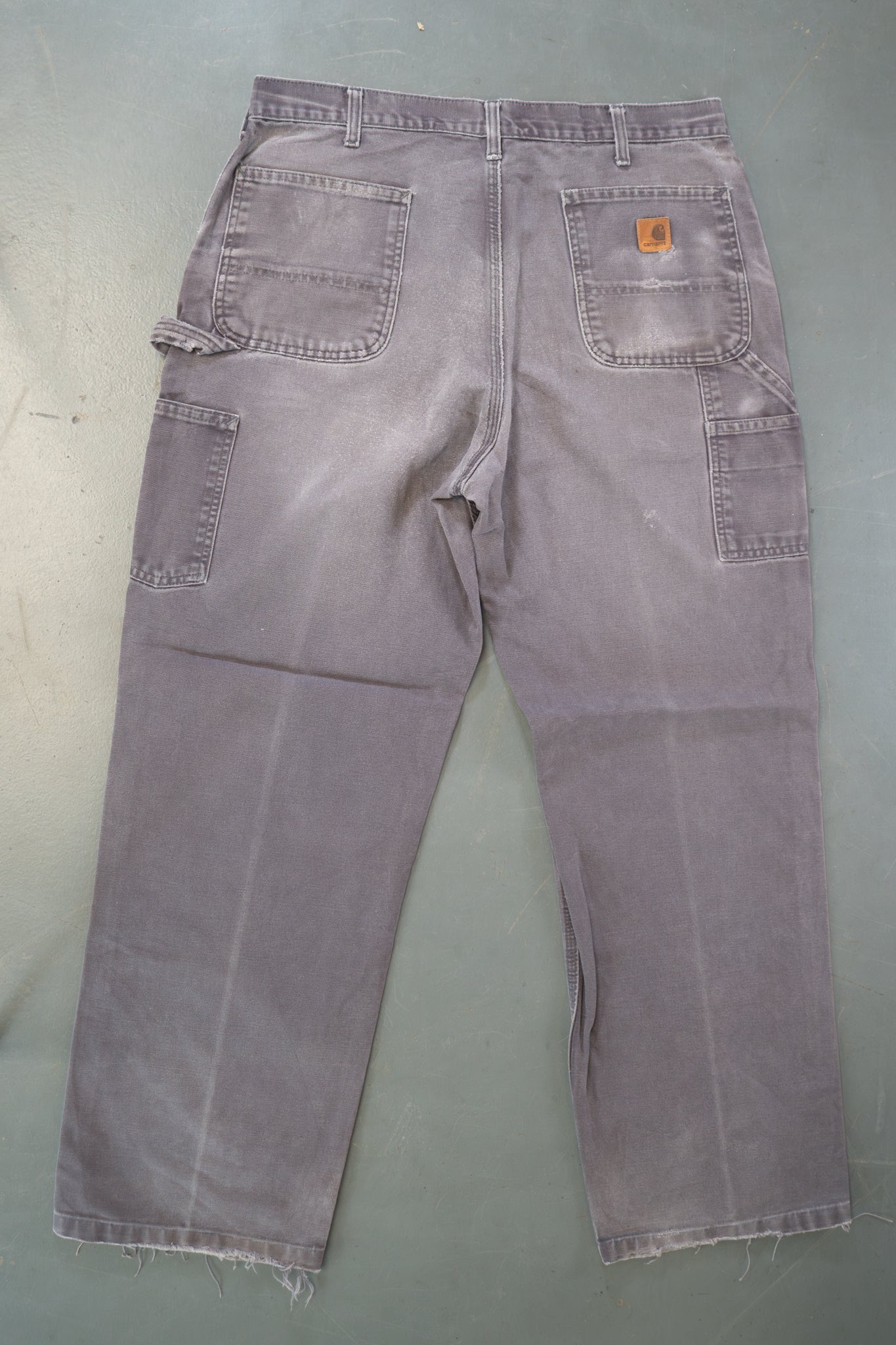 True Vintage Carhartt Carpenter Trousers – Grey, w36,L31 Regular (1990s)