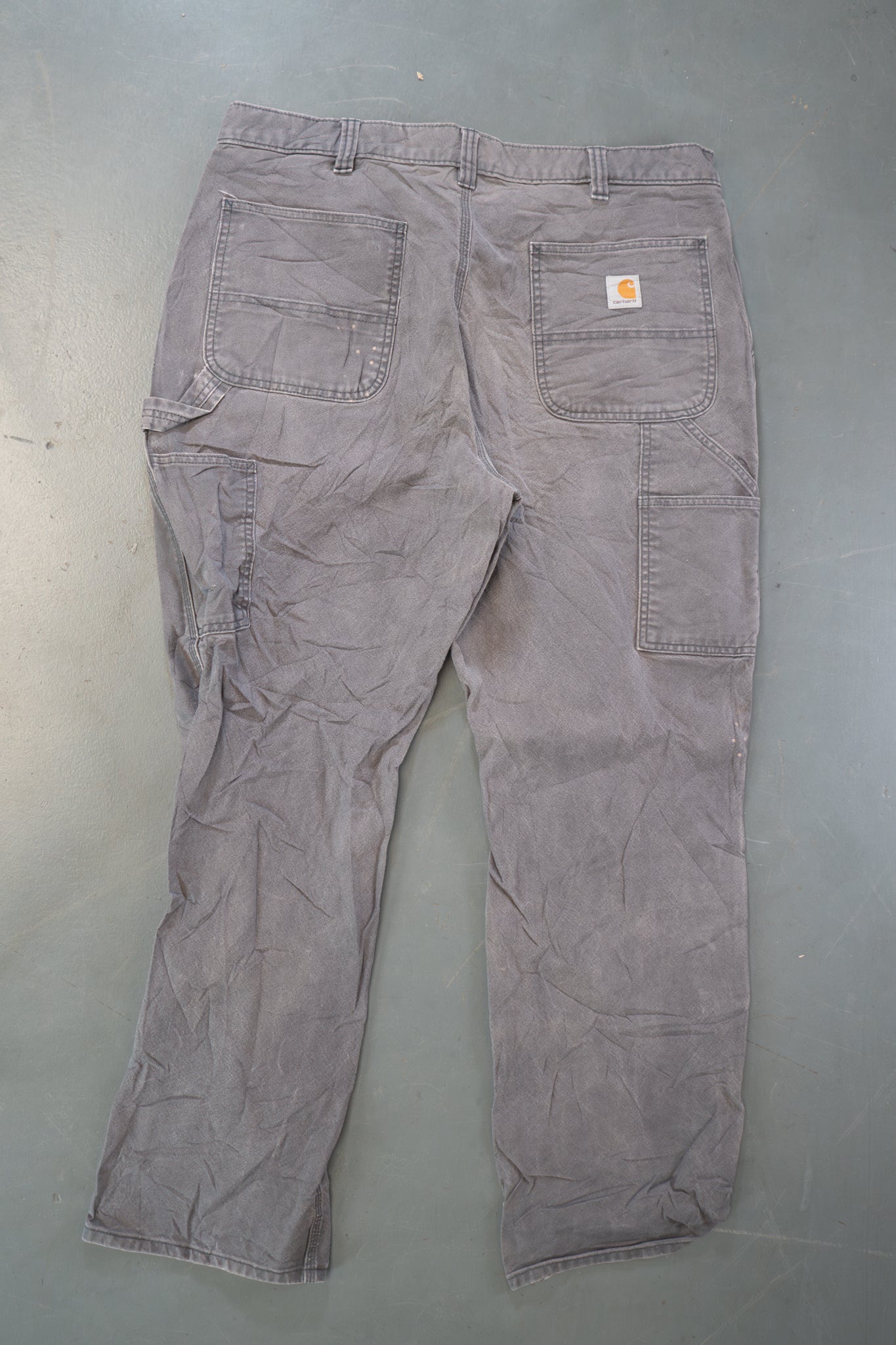 True Vintage Carhartt Carpenter Trousers - Double knee – Grey, w36,L31 Regular (1990s)