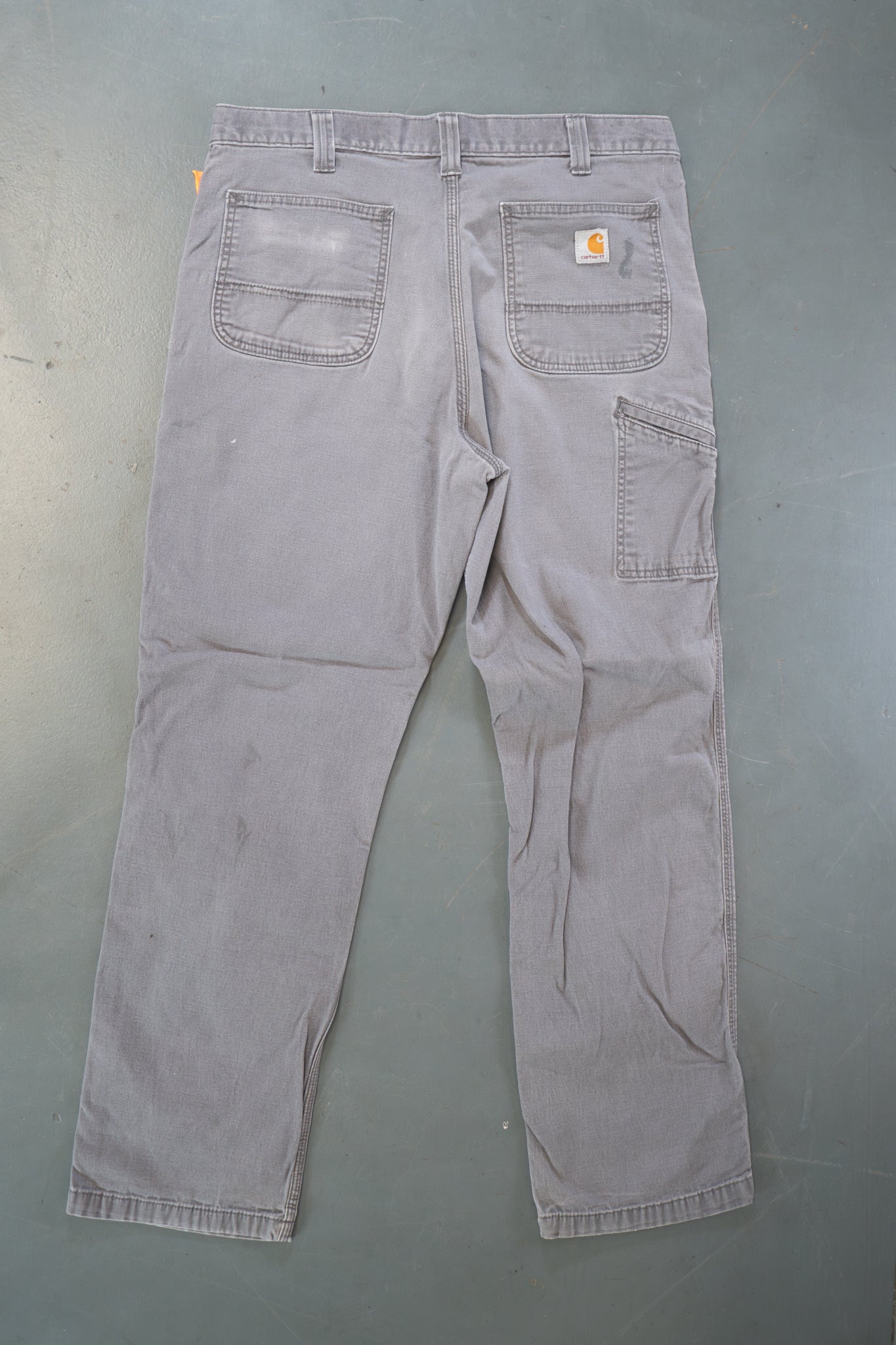 True Vintage Carhartt Carpenter Trousers – Grey, w34,L30 Regular (1990s)