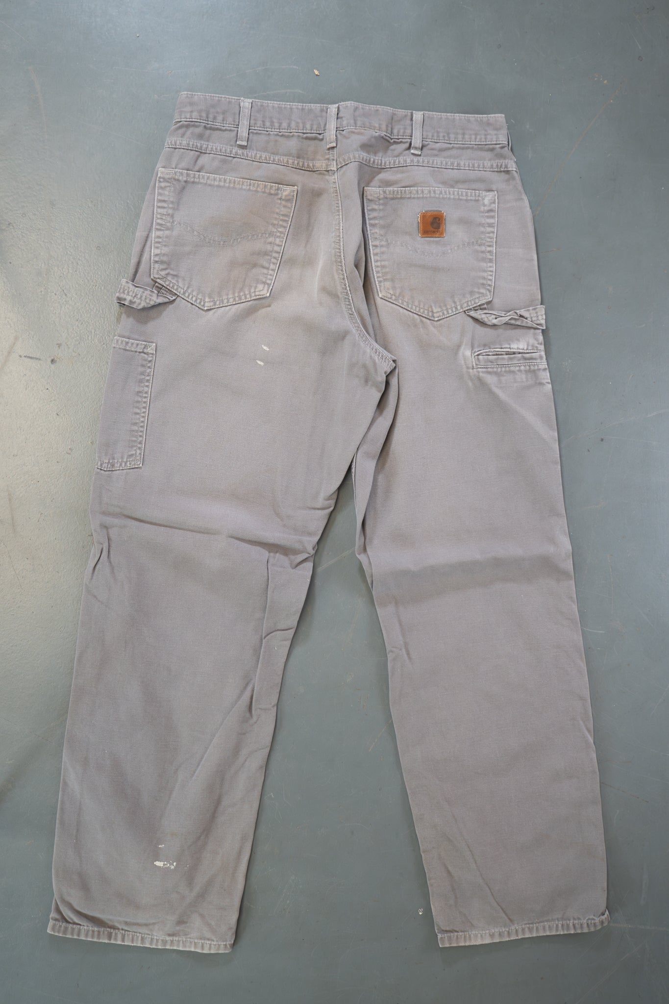 True Vintage Carhartt Carpenter Trousers – Grey, w33,L31 Regular (1990s)