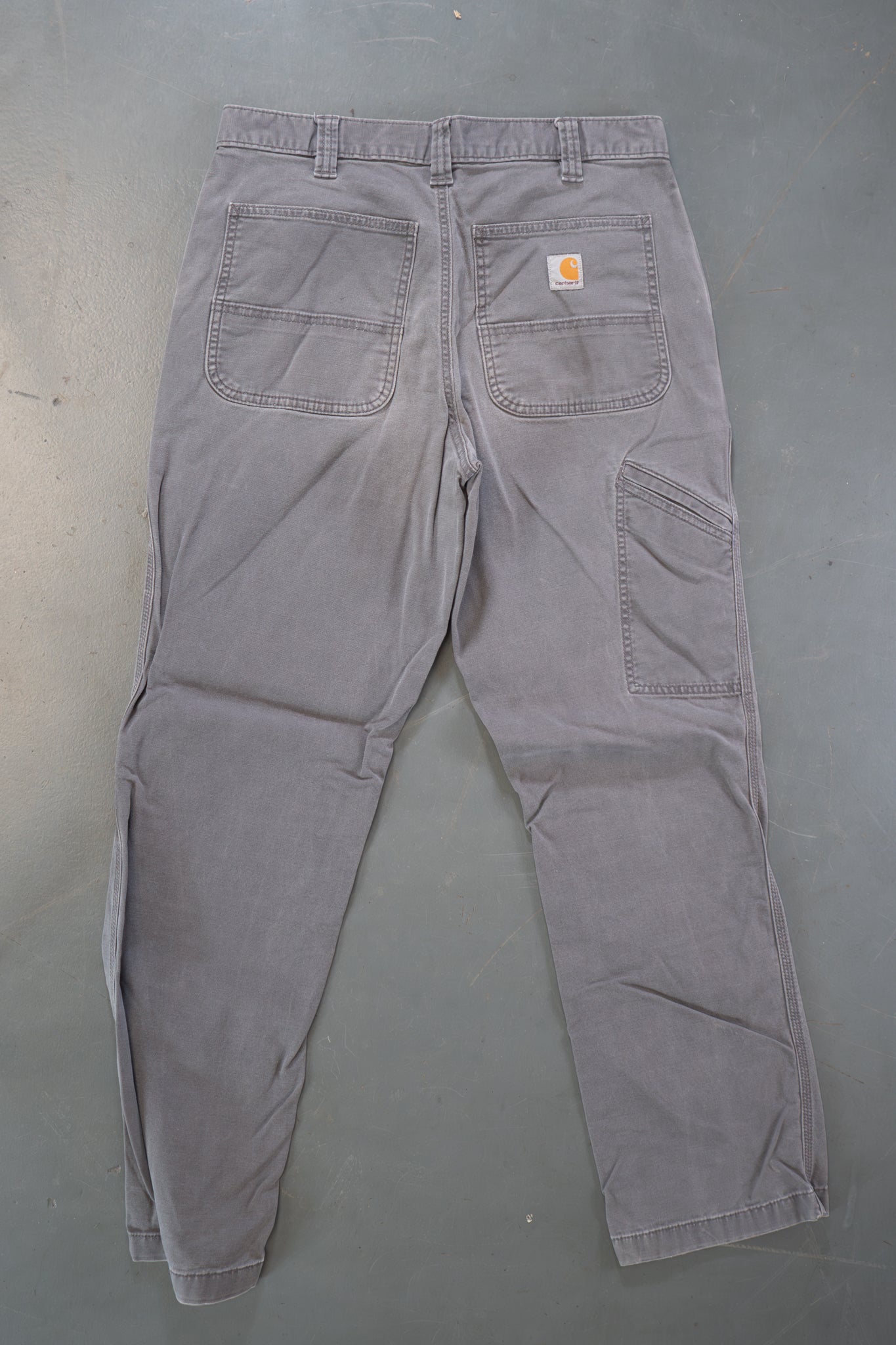 True Vintage Carhartt Carpenter Trousers – Grey, w32,L30 Regular (1990s)