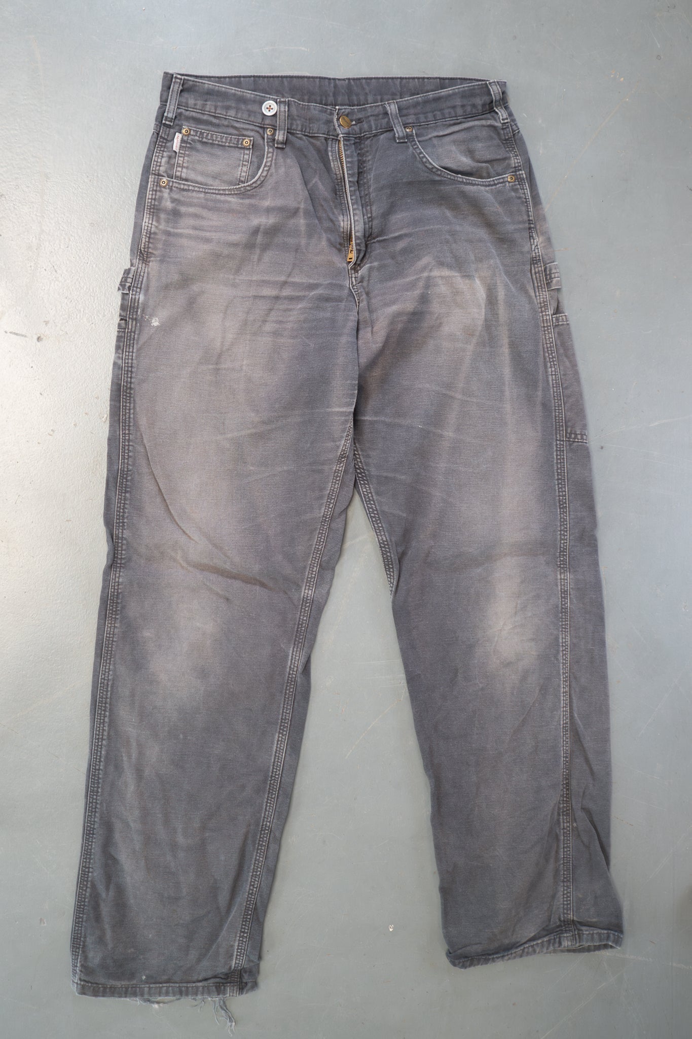True Vintage Carhartt Carpenter Trousers – Black, w34,L32 Regular (1990s)