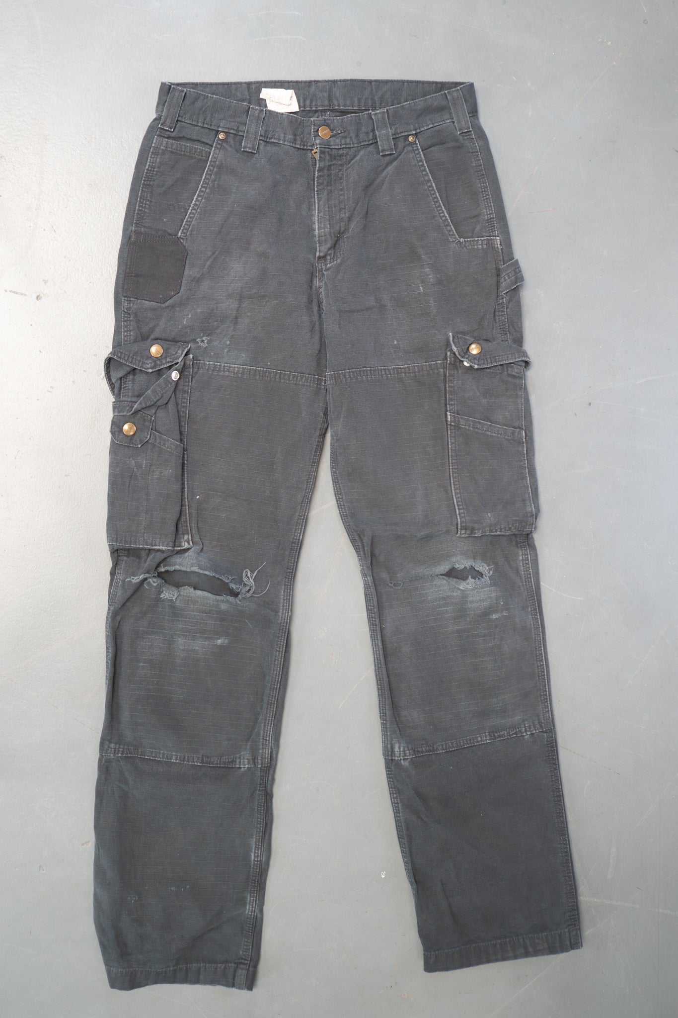 True Vintage Carhartt Carpenter Trousers – Black, w30,L33 Regular (1990s)