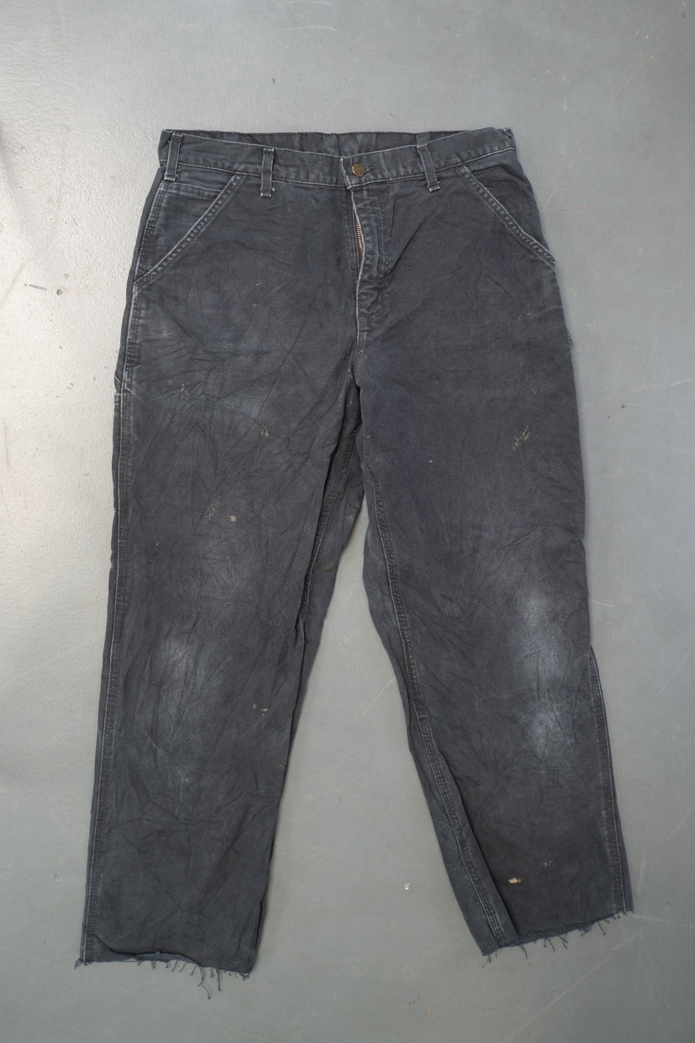 True Vintage Carhartt Carpenter Trousers – Black, w38,L28 Regular (1990s)