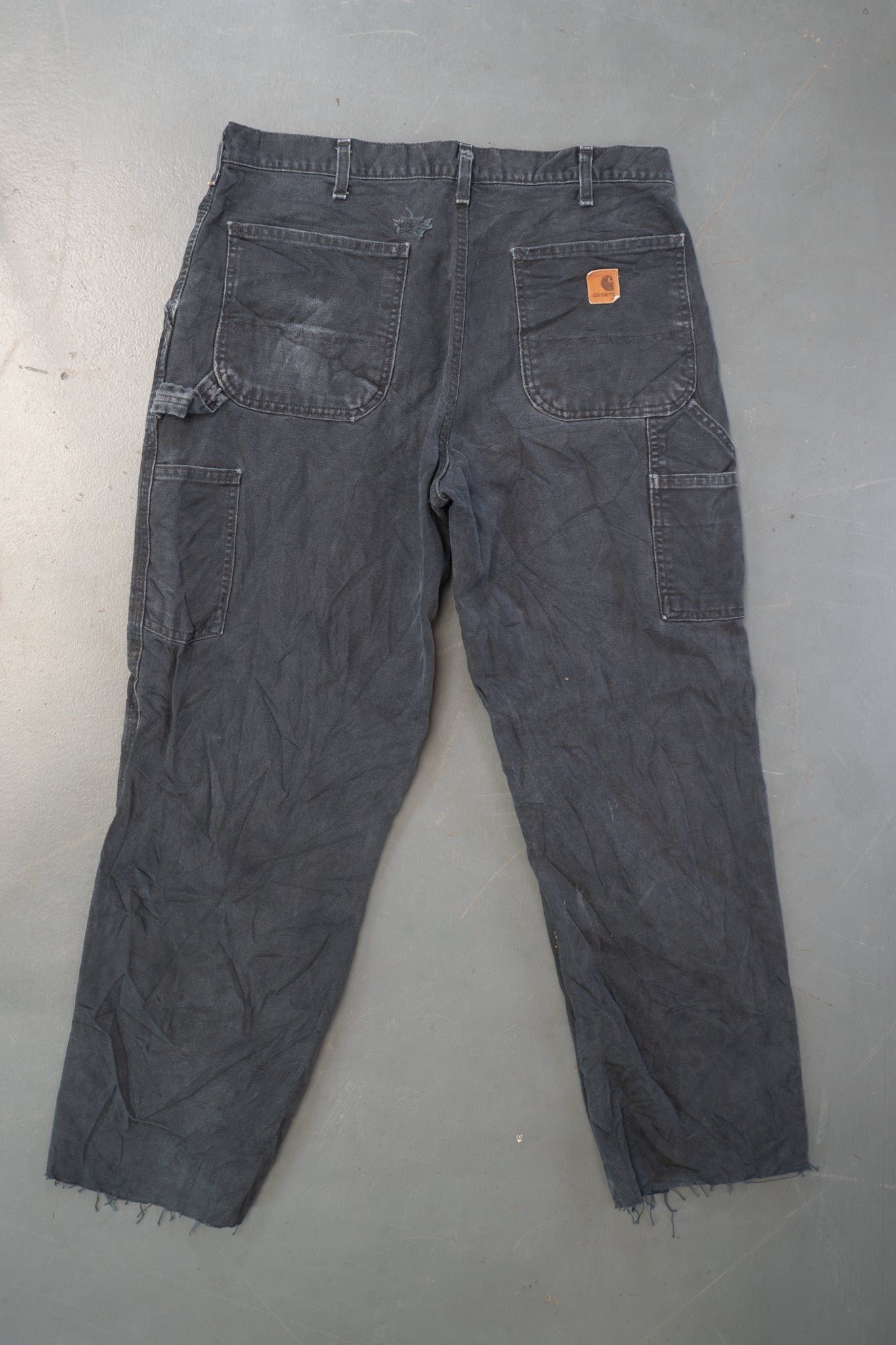 True Vintage Carhartt Carpenter Trousers – Black, w38,L28 Regular (1990s)