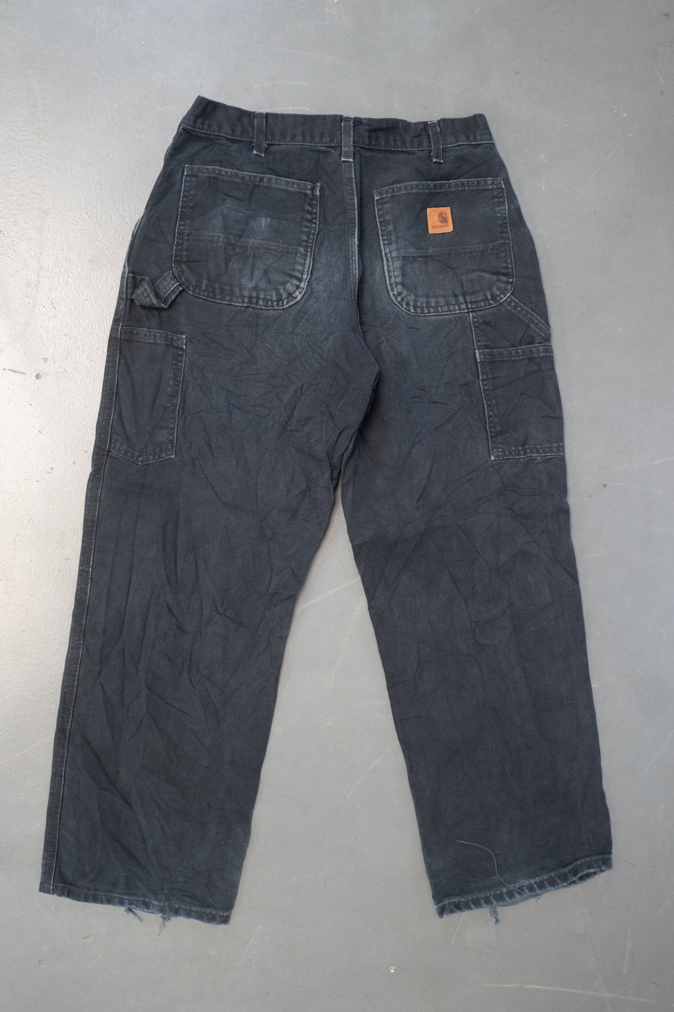 True Vintage Carhartt Carpenter Trousers – Black, w29,L27 Regular (1990s)