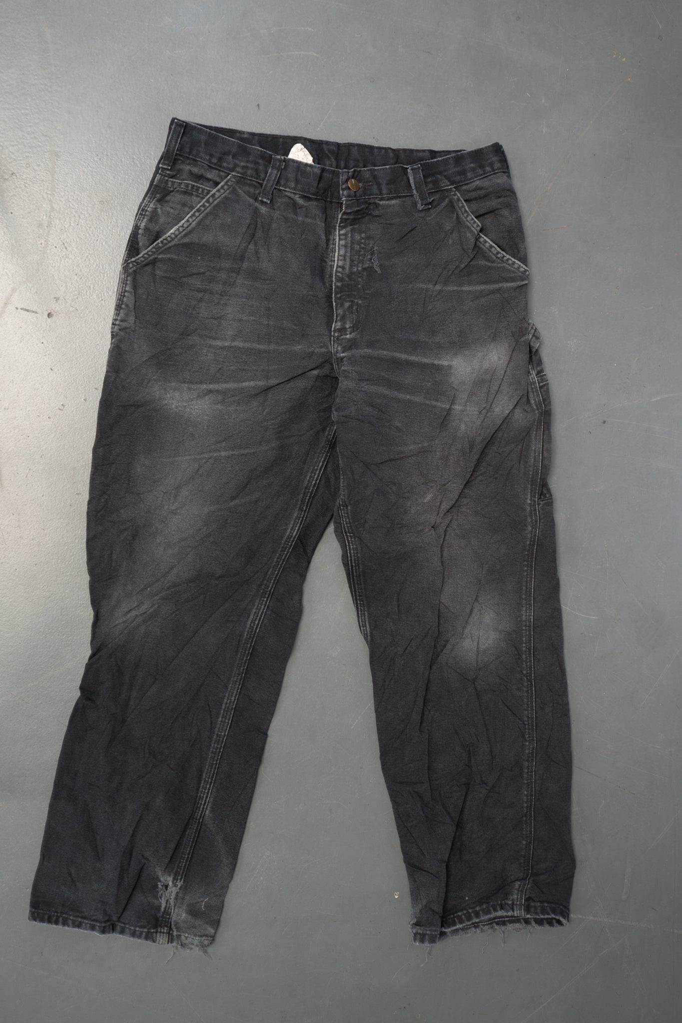 True Vintage Carhartt Carpenter Trousers – Black, w34,L40 Regular (1990s)