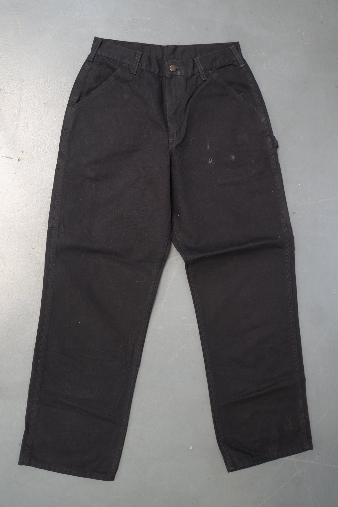 True Vintage Carhartt Carpenter Trousers – Black, w30,L32 Regular (1990s)