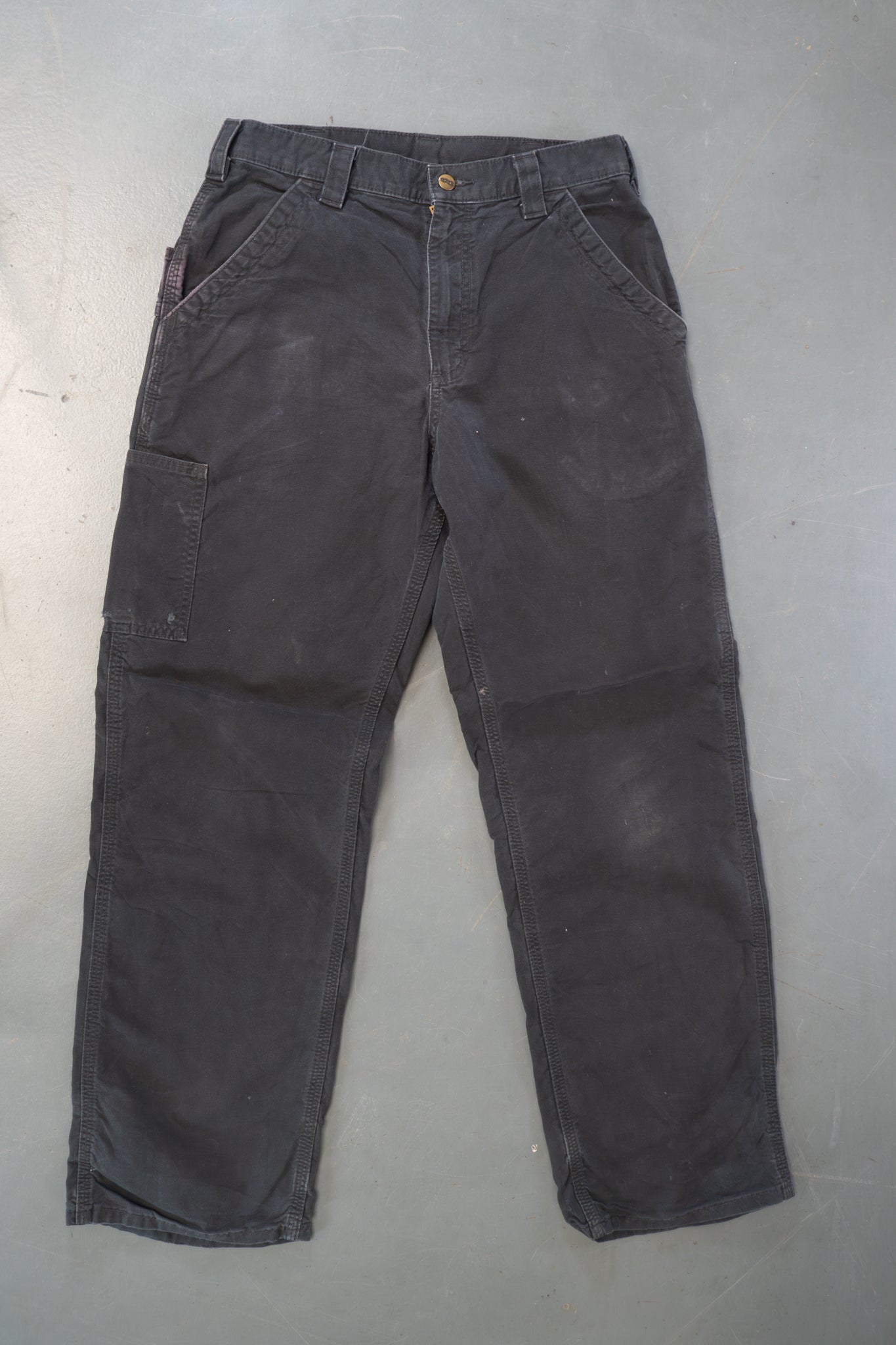 True Vintage Carhartt Carpenter Trousers – Black, w30,L30 Regular (1990s)